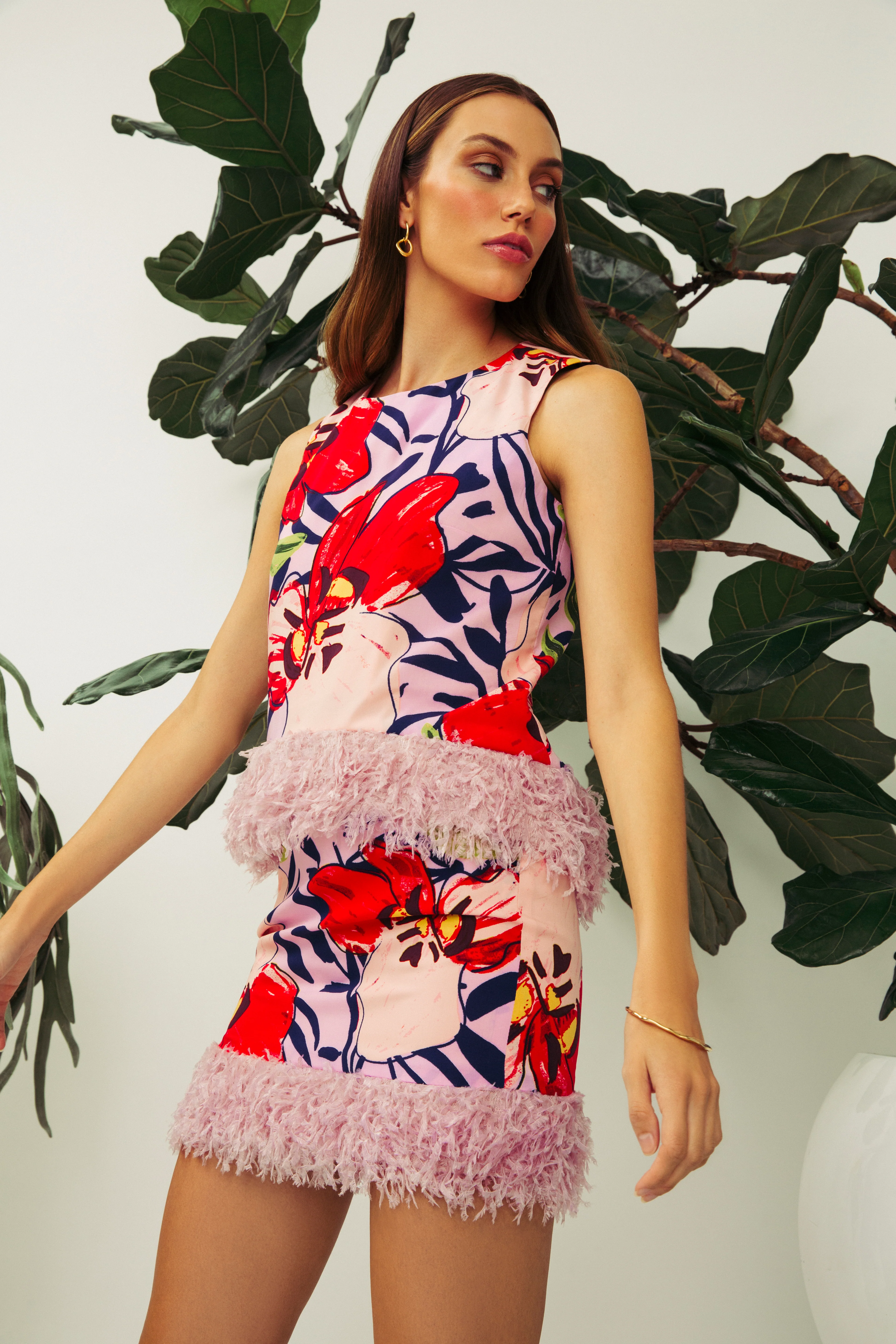 Feather Hem Skirt - Image 2
