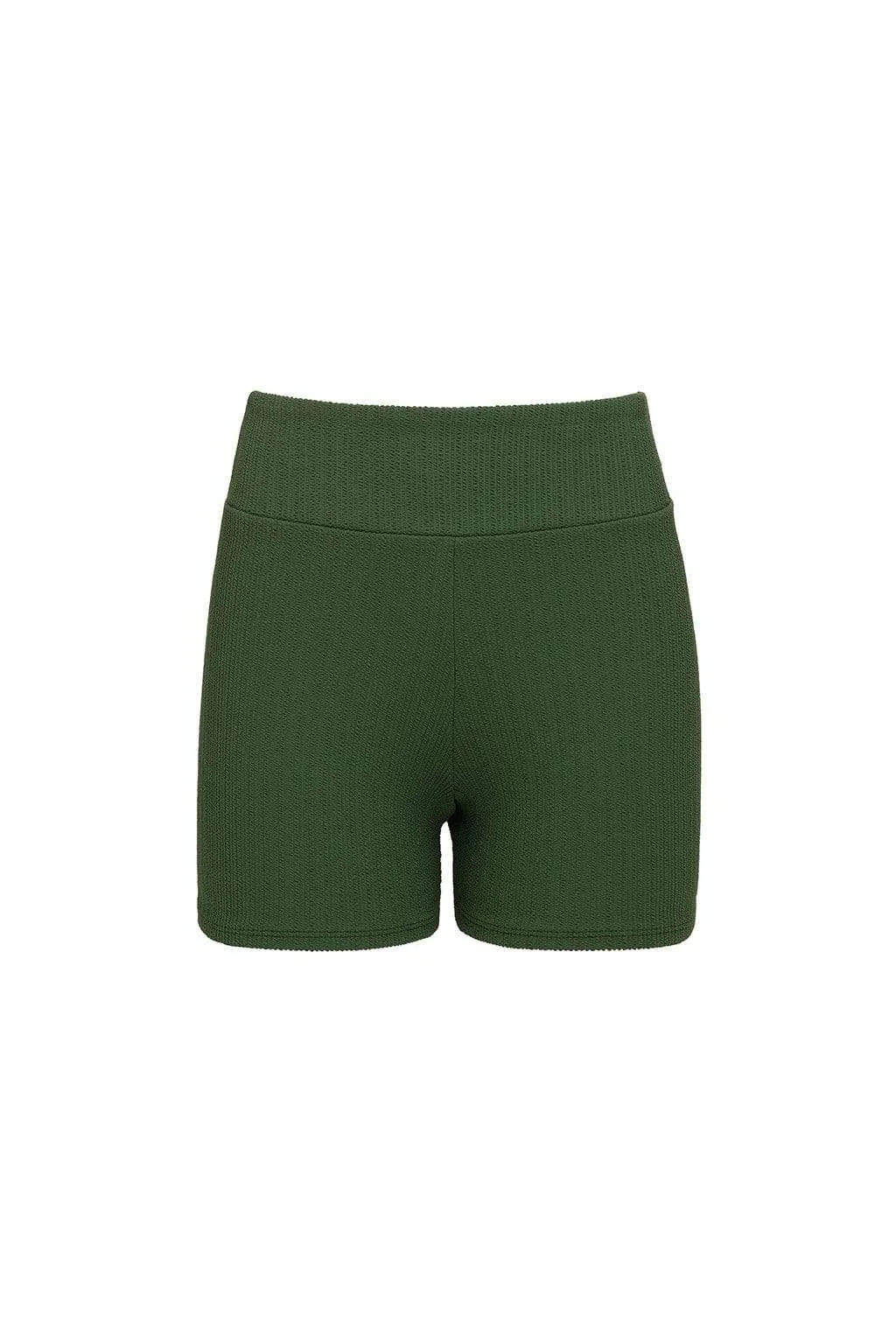 Olive Micro Scrunch Classic Bike Short - Image 2