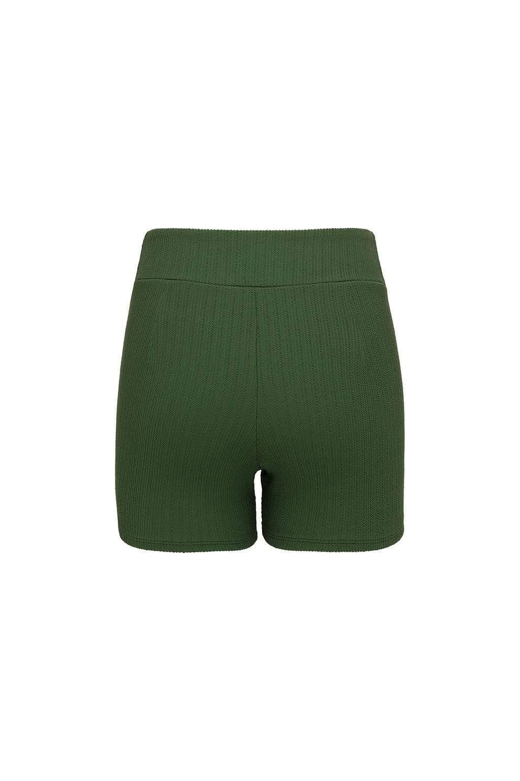 Olive Micro Scrunch Classic Bike Short - Image 3