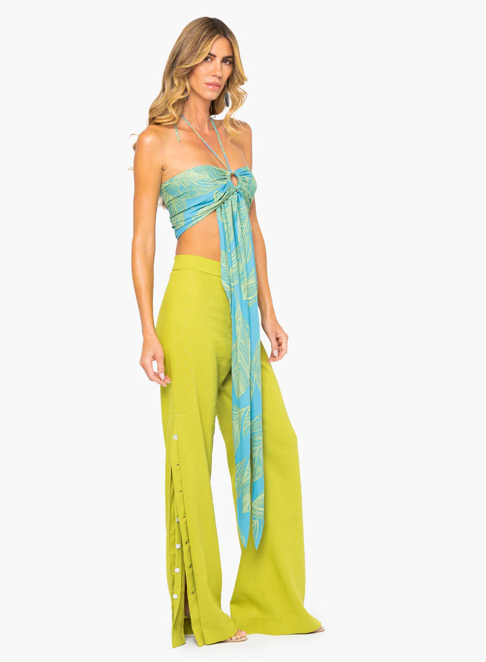 Olivia Top - Green/Blue - Image 4