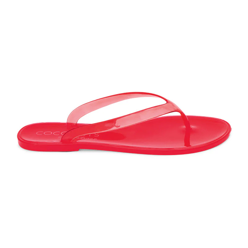 Olsen Flip Flop Sandals - Cherry Red - Image 2