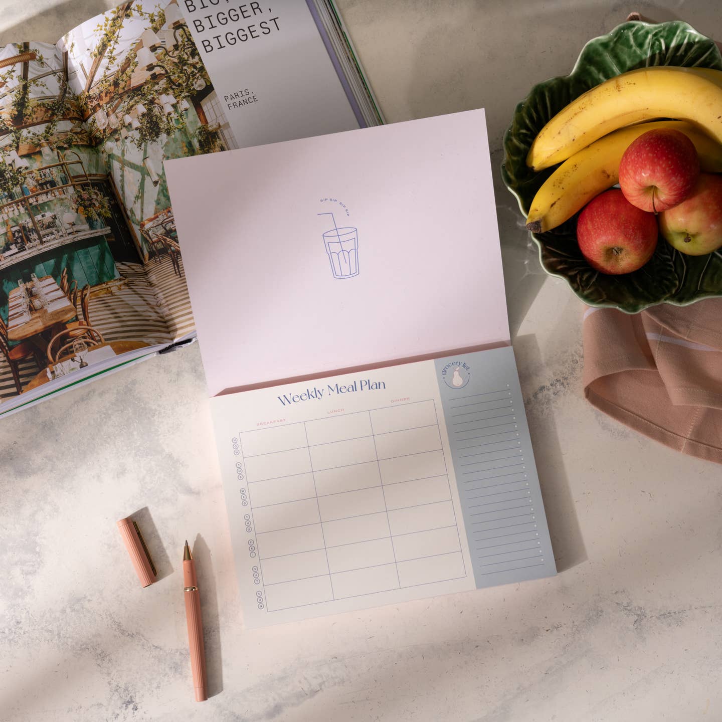 On The Menu Meal Planner - Blue - Image 5