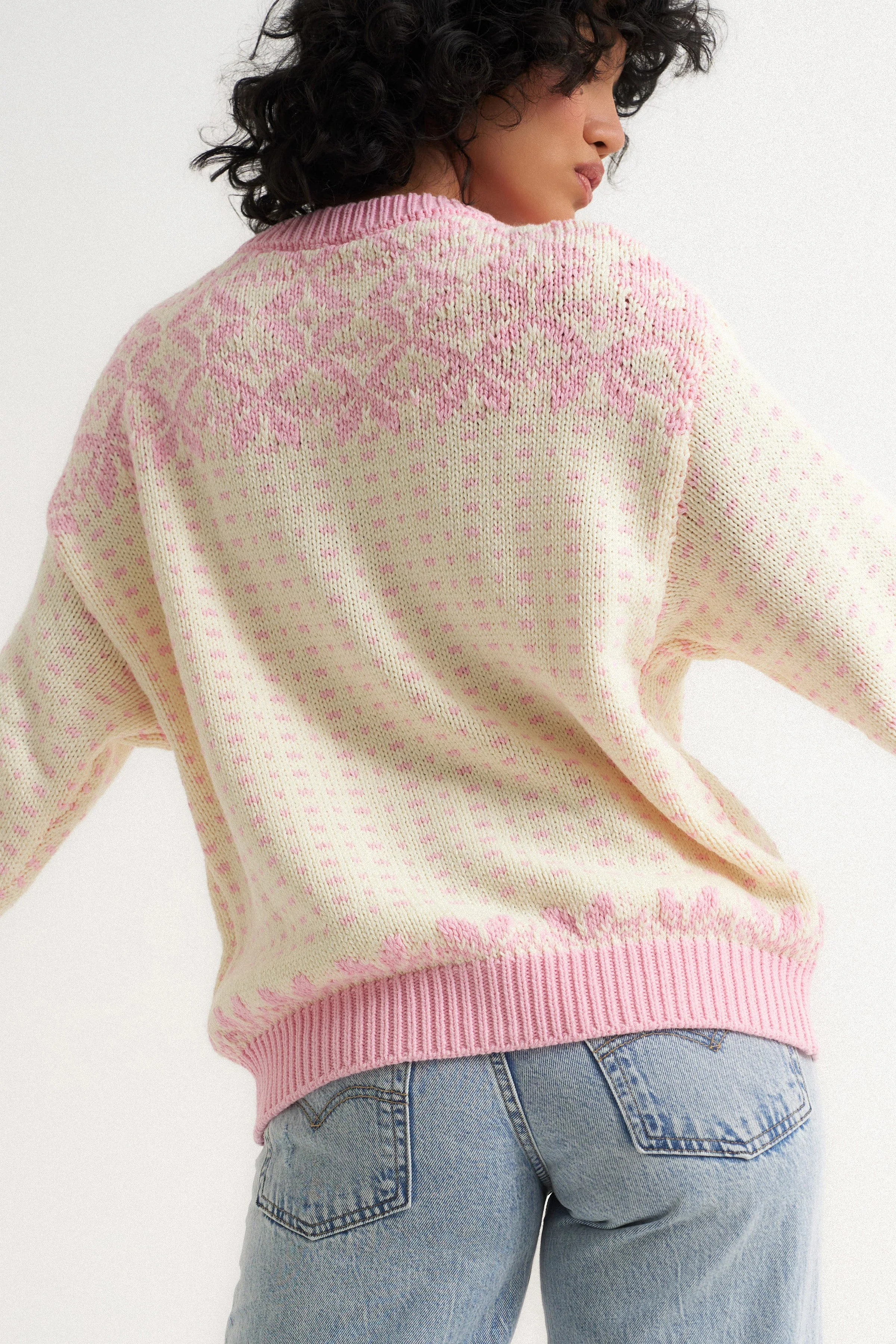 Oversized Maeve Cardigan - Pink - Image 3