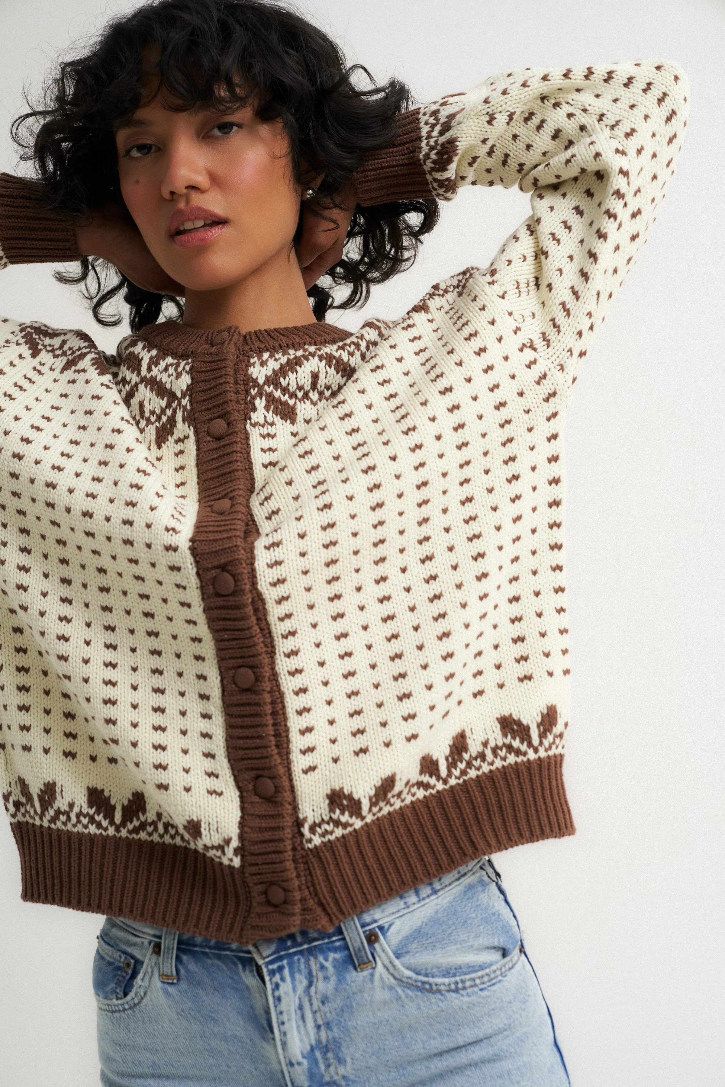 Oversized Maeve Cardigan - Toffee