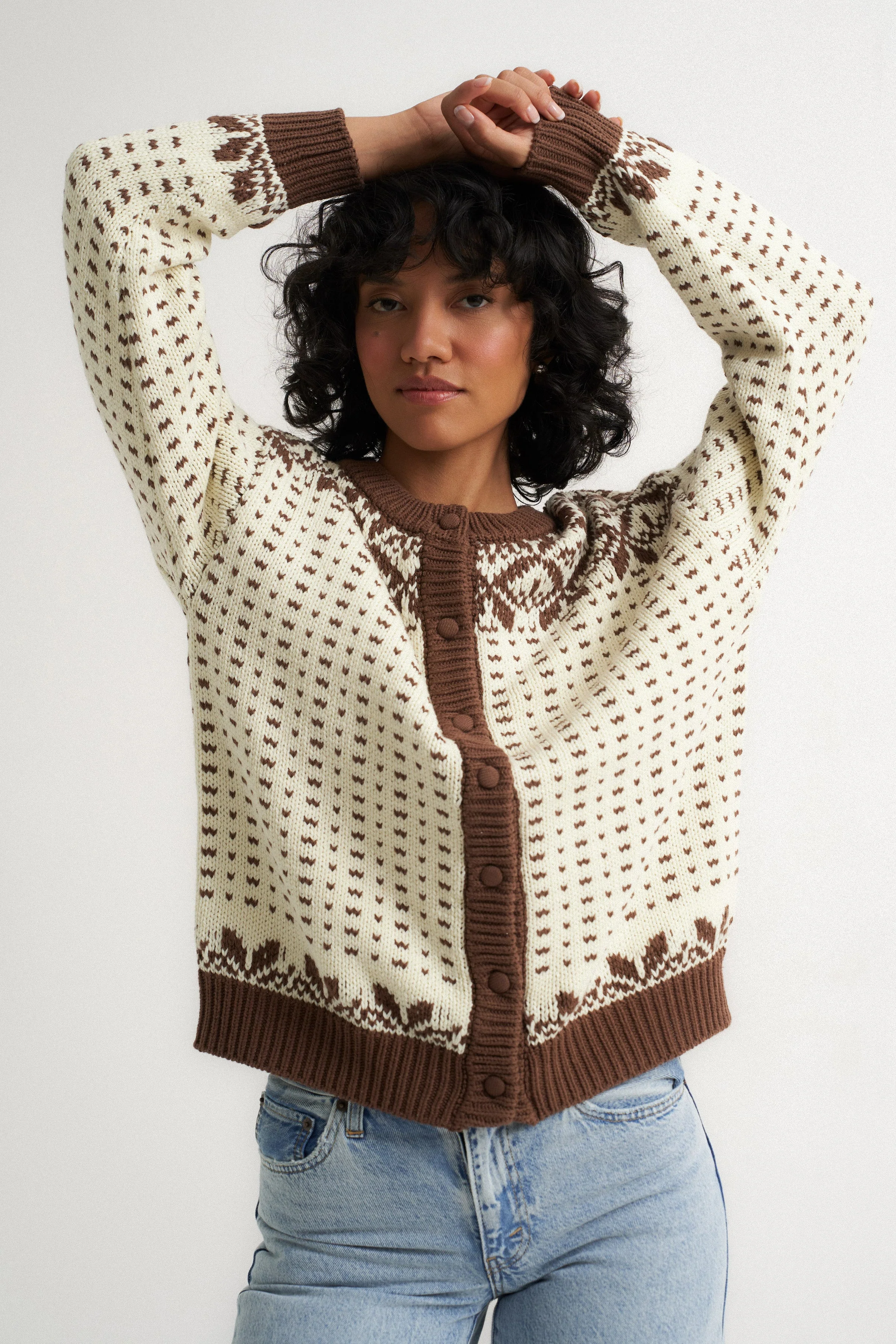 Oversized Maeve Cardigan - Toffee - Image 6