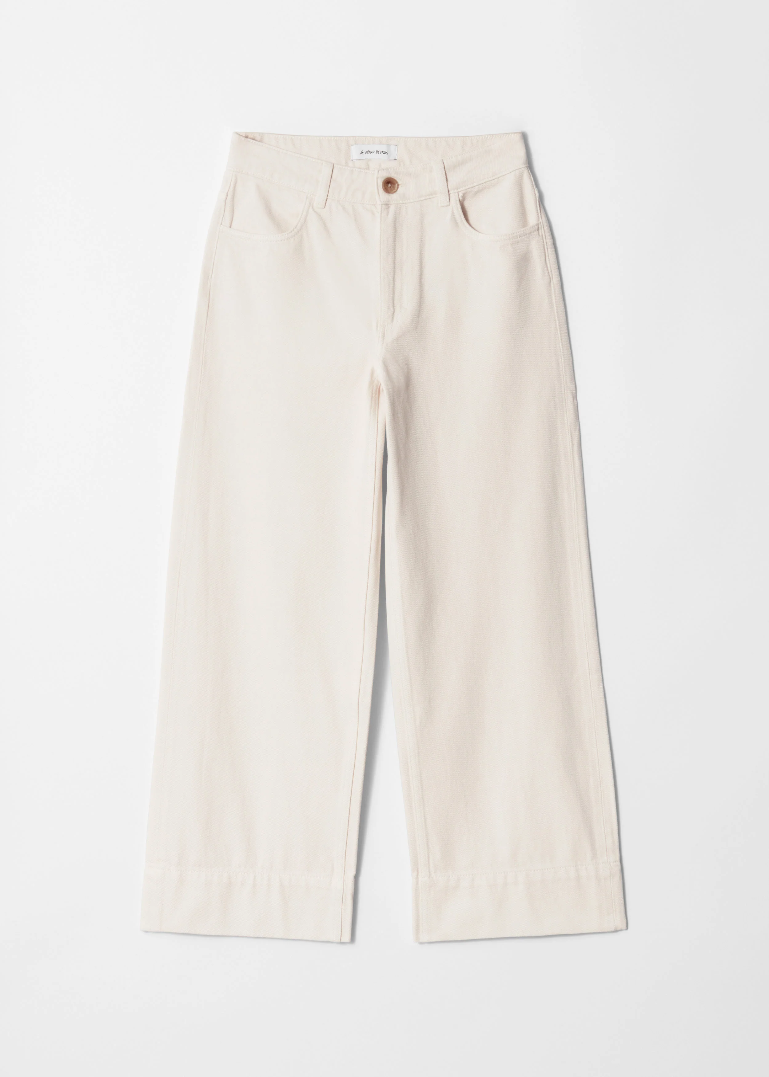 Arwa Denim Trousers - White