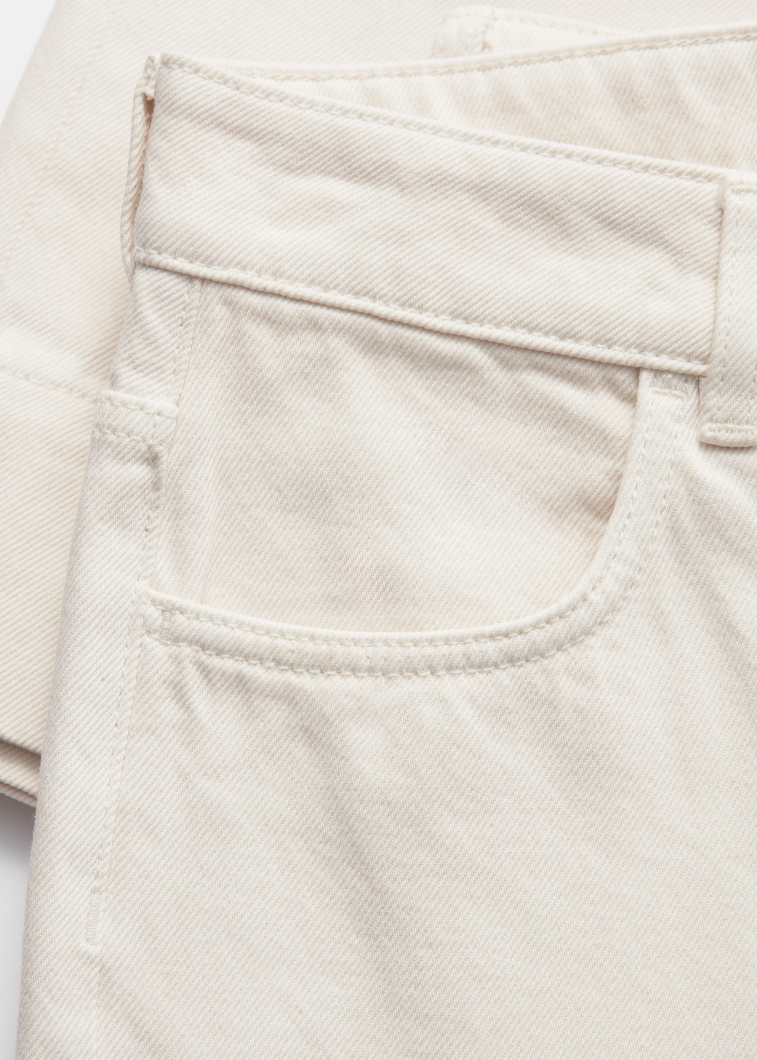 Arwa Denim Trousers - White - Image 3