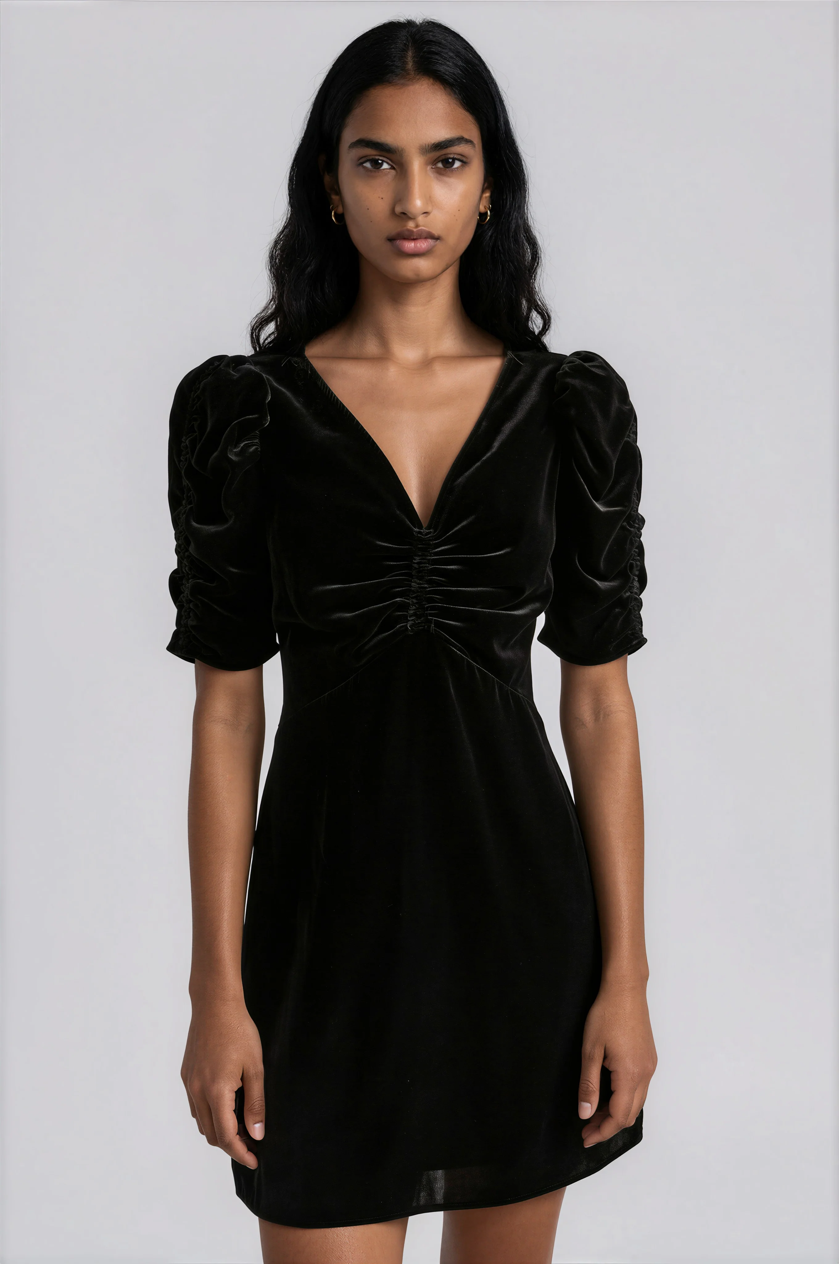 Elie Velvet Dress - Black