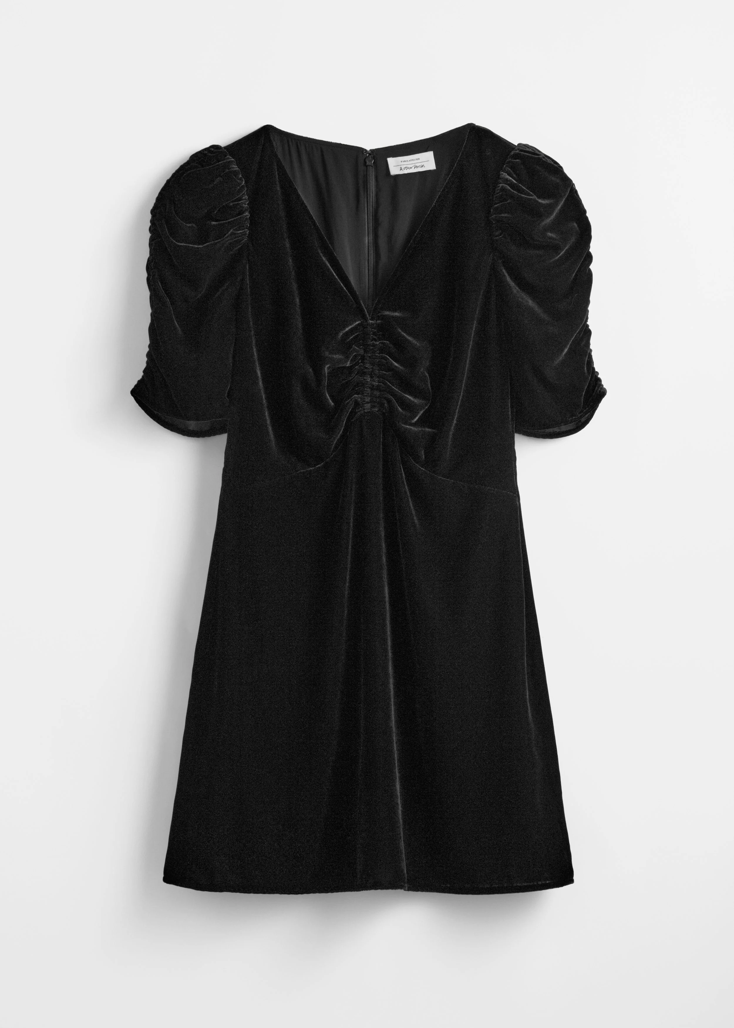 Elie Velvet Dress - Black - Image 3