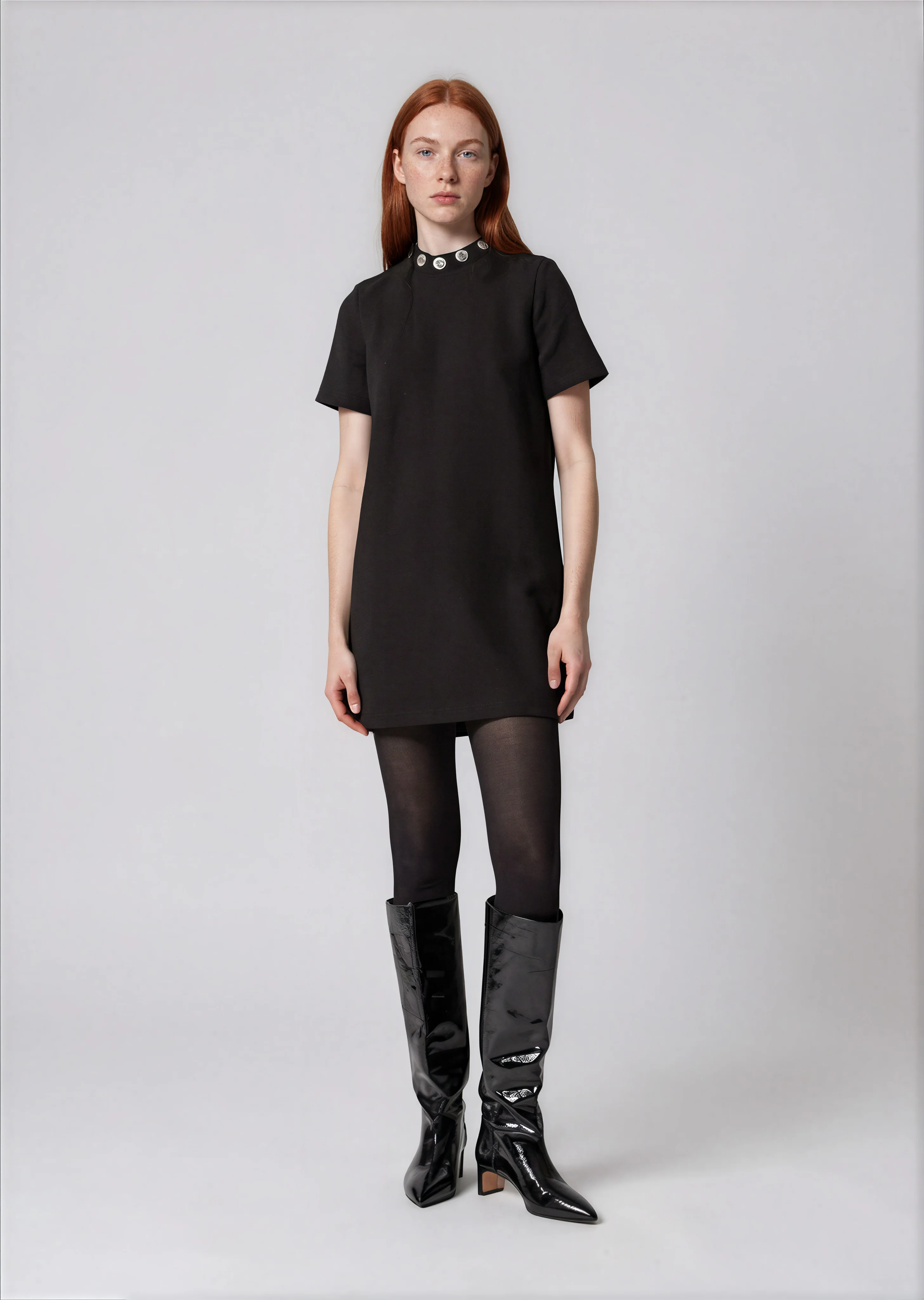 Eneka Tweed Dress - Black
