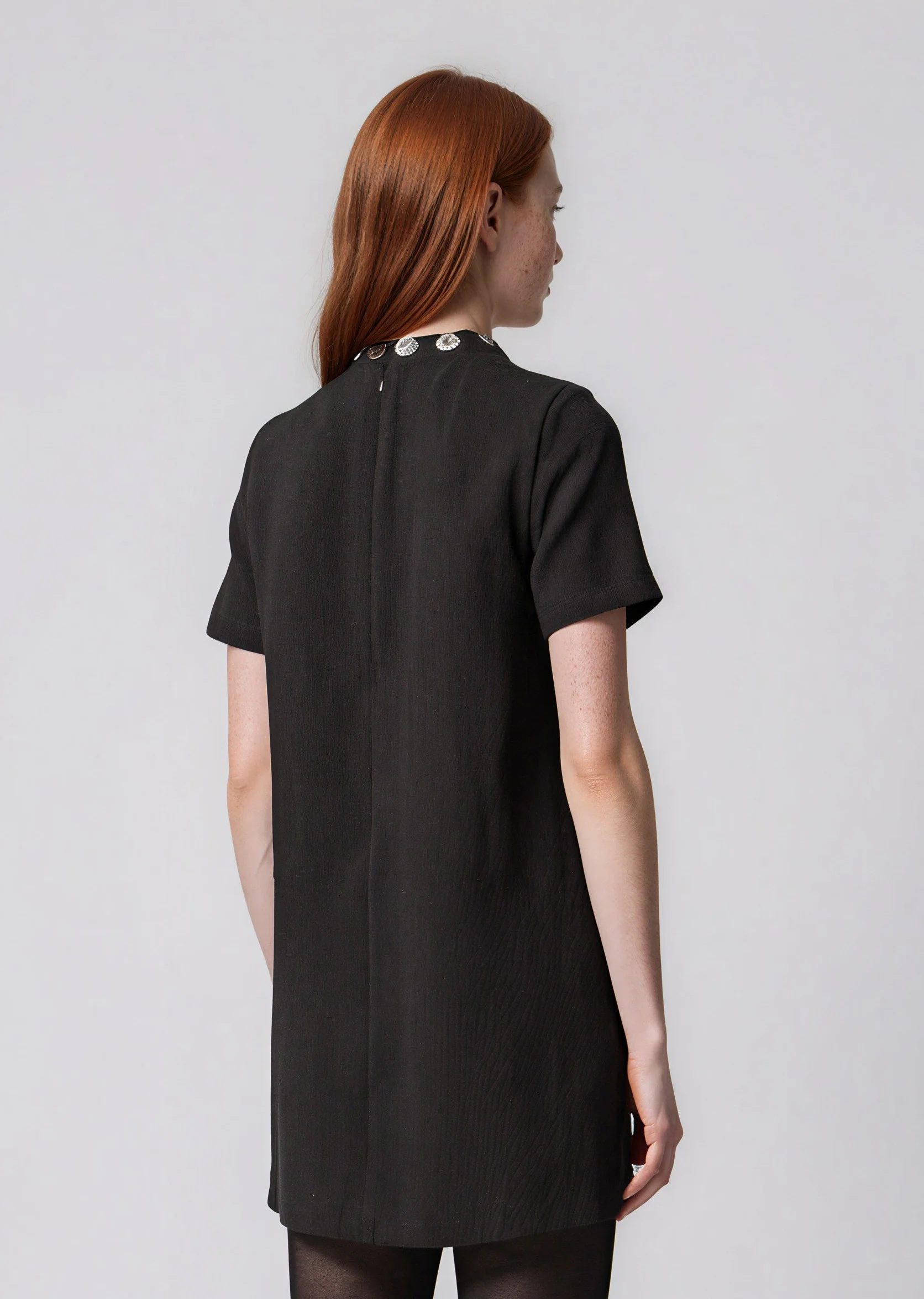 Eneka Tweed Dress - Black - Image 2
