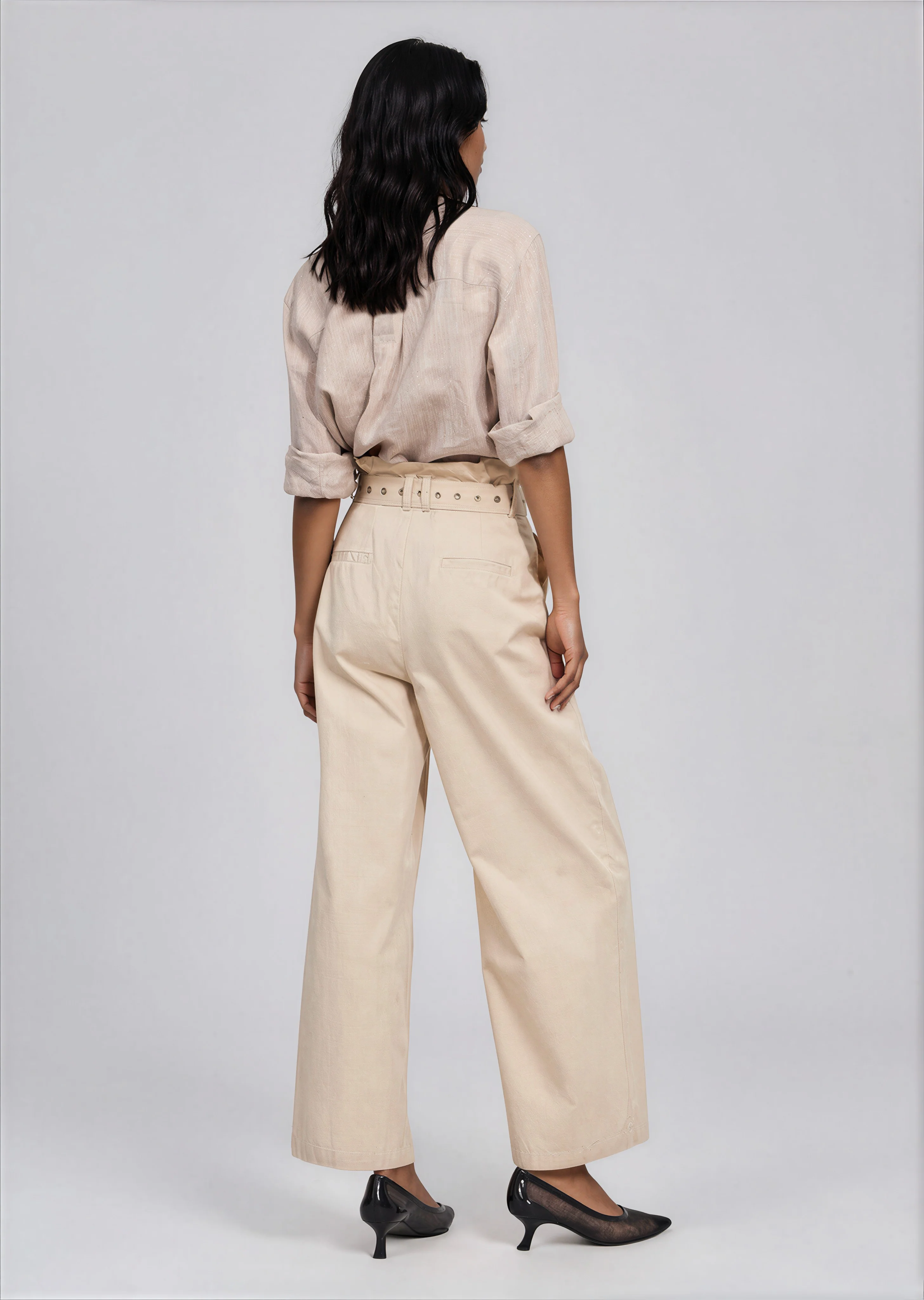 Marian Trousers - Beige - Image 2