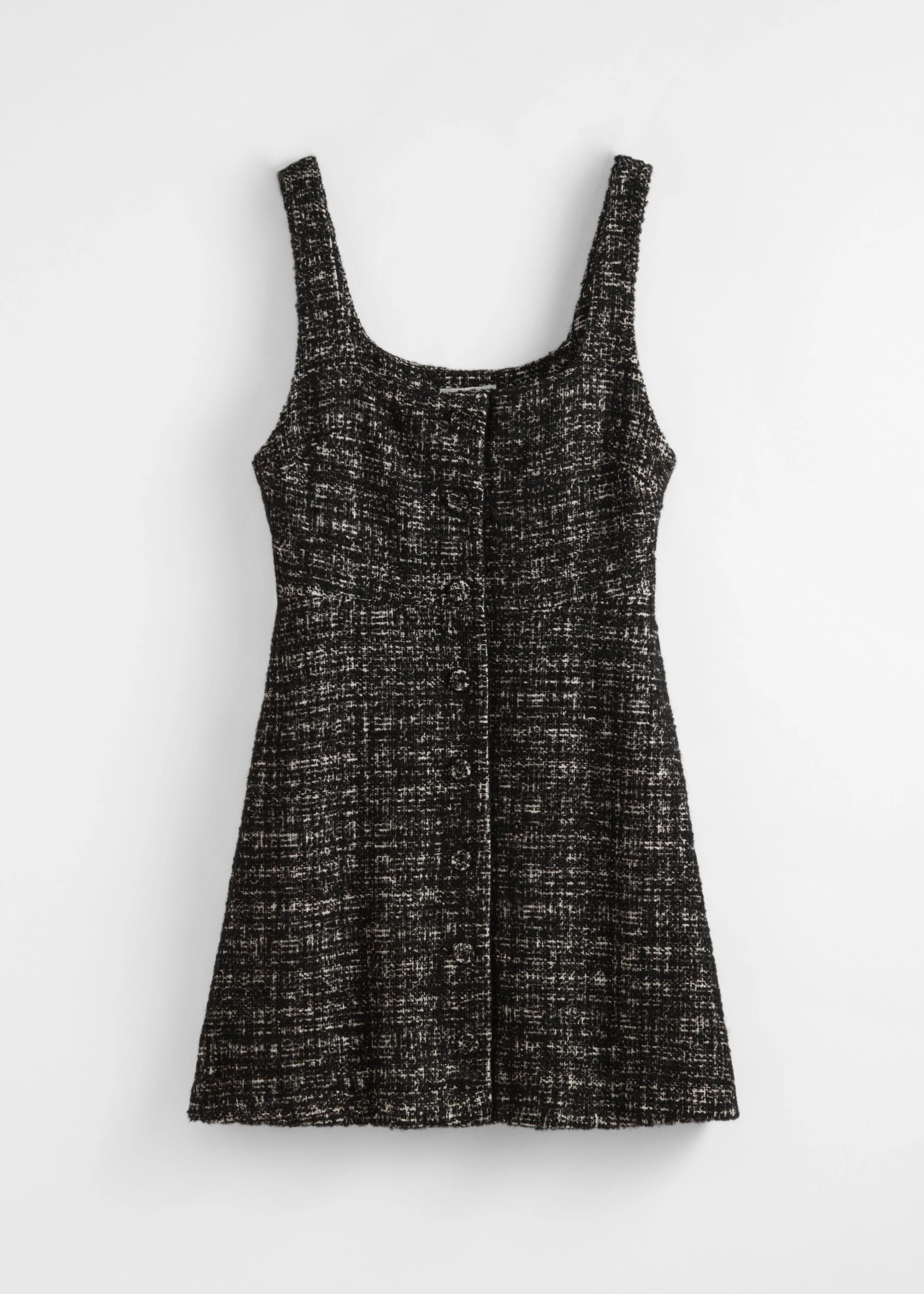Rosali Tweed Dress - Black - Image 4