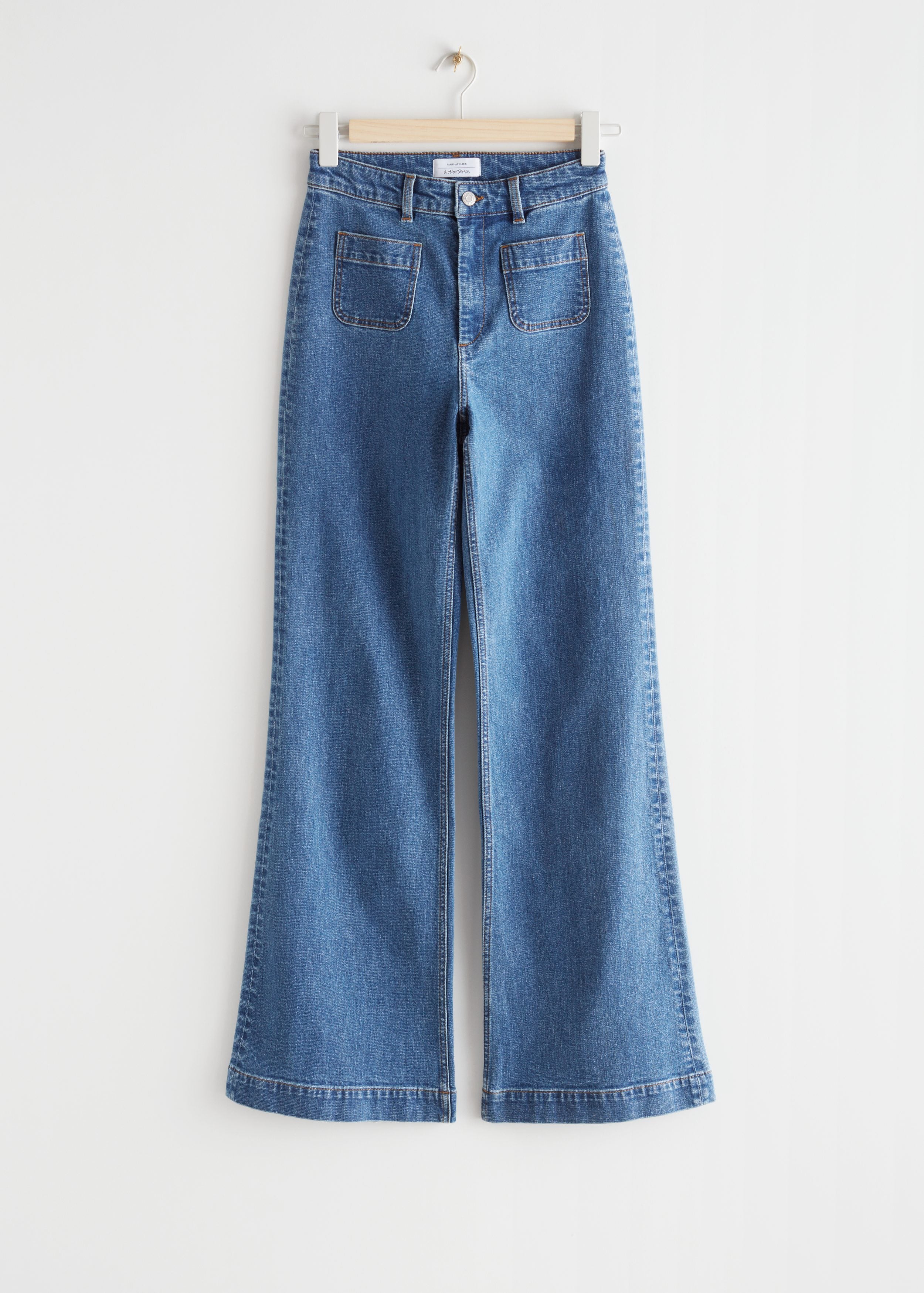 High Waist Flared Jeans - Blue