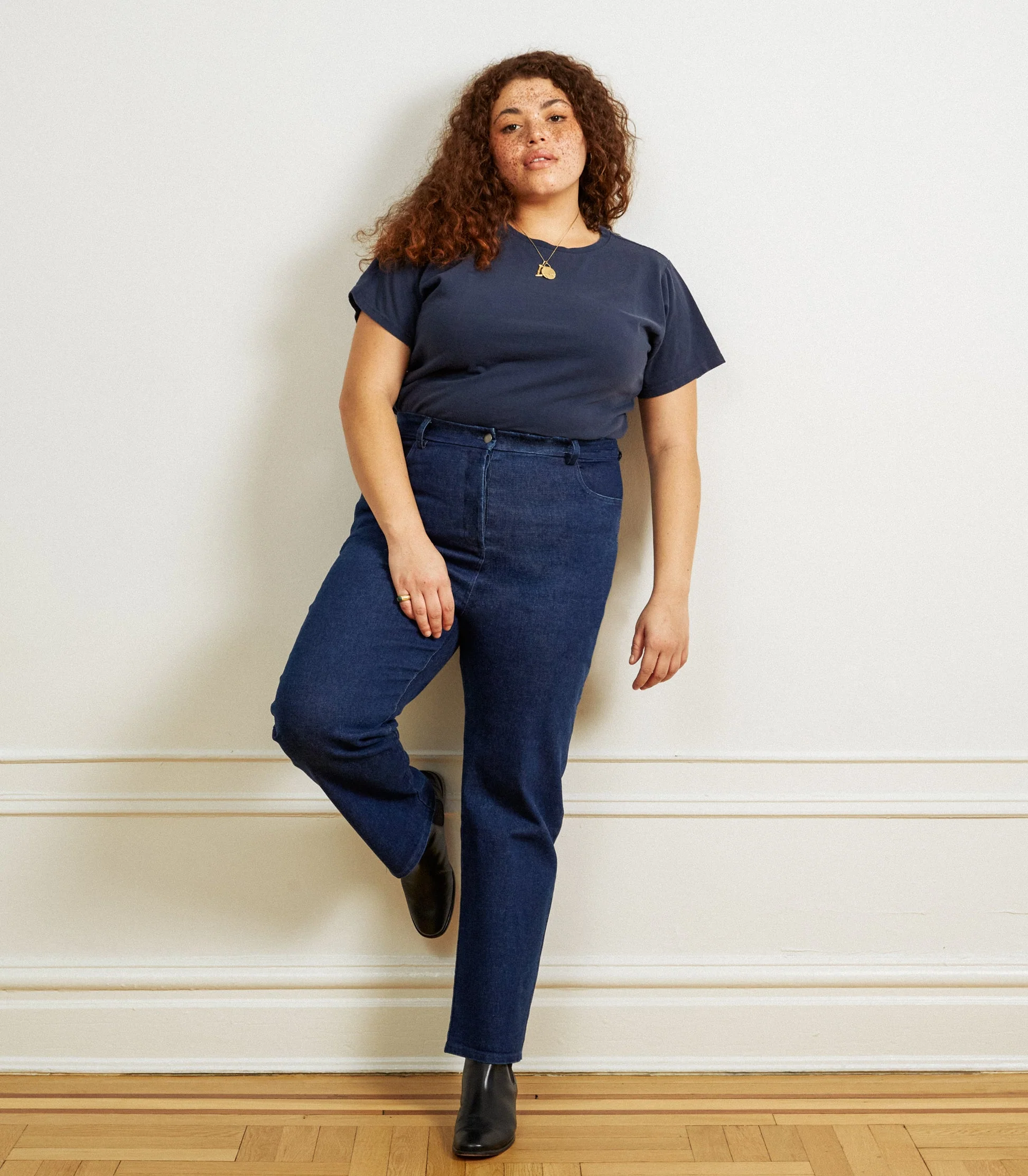 Parker Straight Leg Jeans - Dark Indigo - Image 3