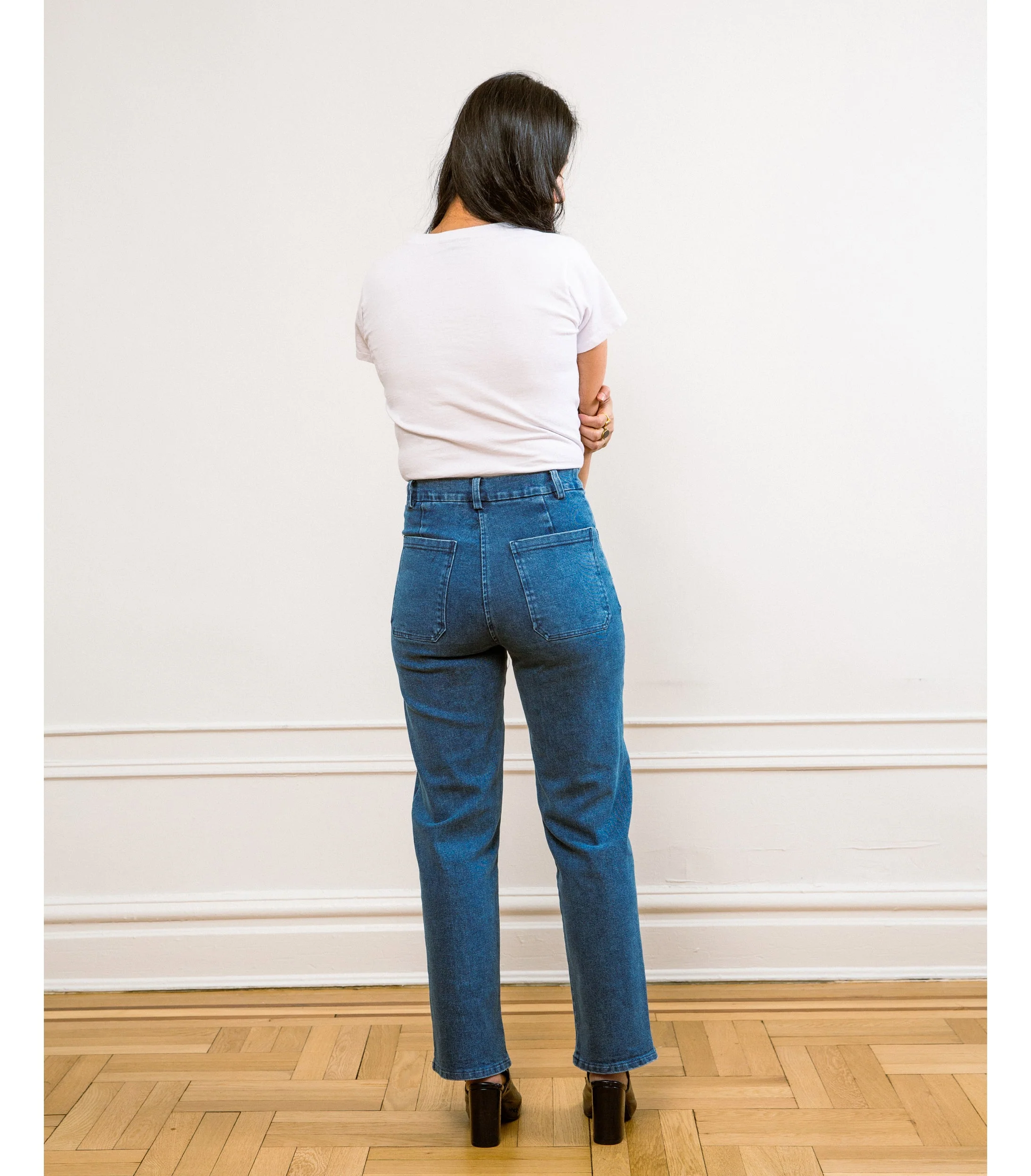 Parker Straight Leg Jeans - Washed Indigo - Image 2
