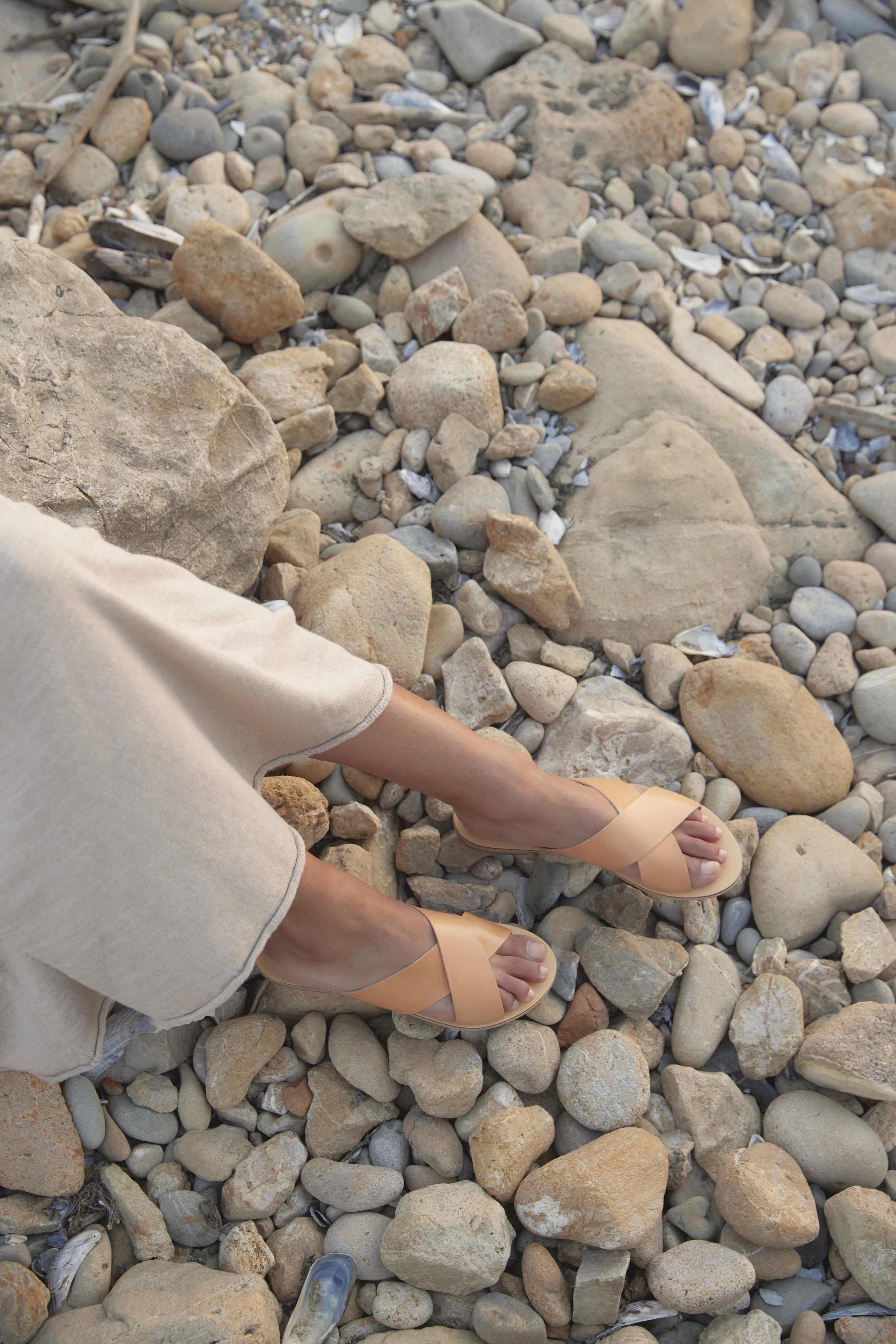 Paros Vegetable Tanned Leather Sandal - Image 3