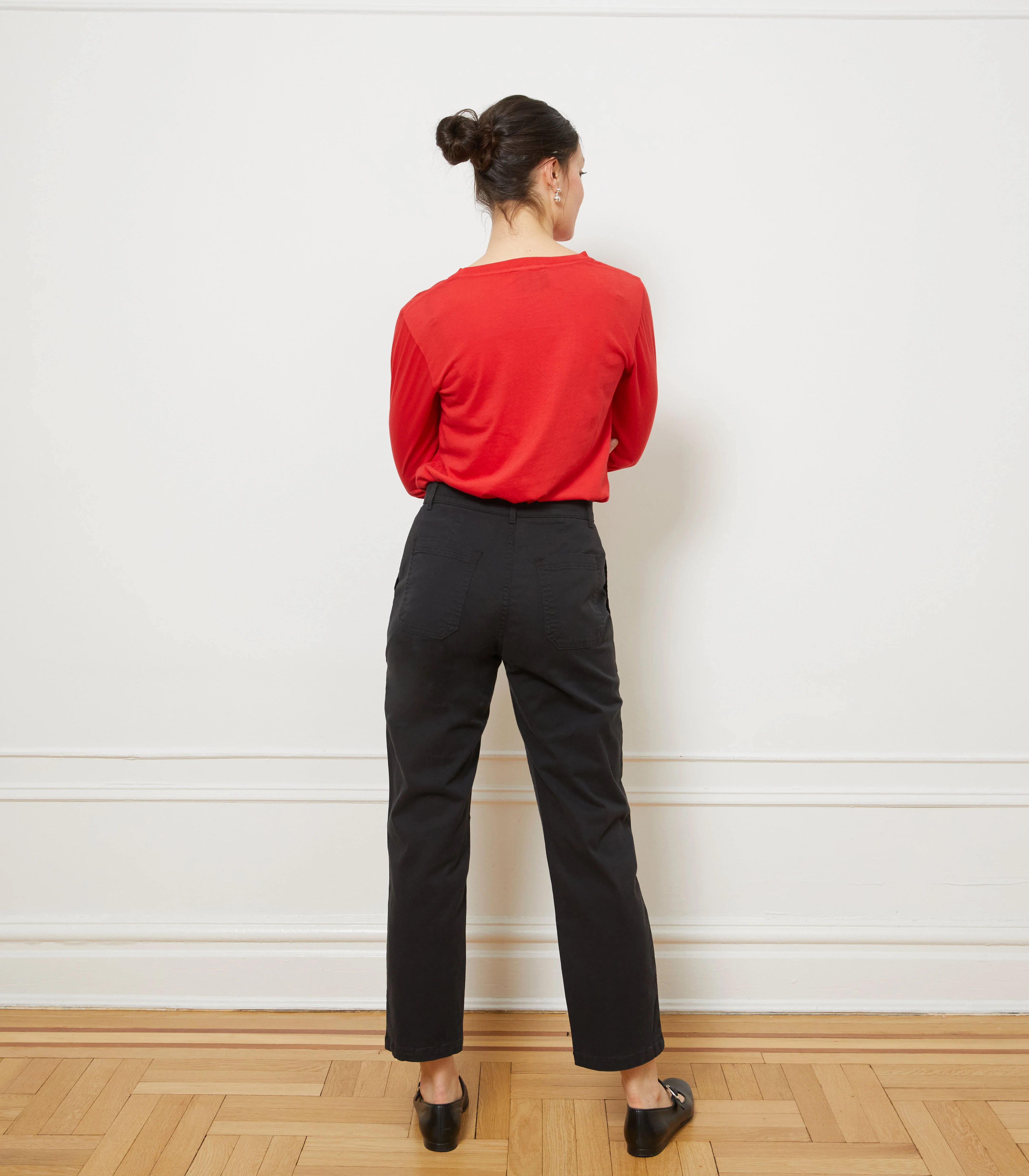 Penny Washed Long Sleeve Tee - Vermilion - Image 3