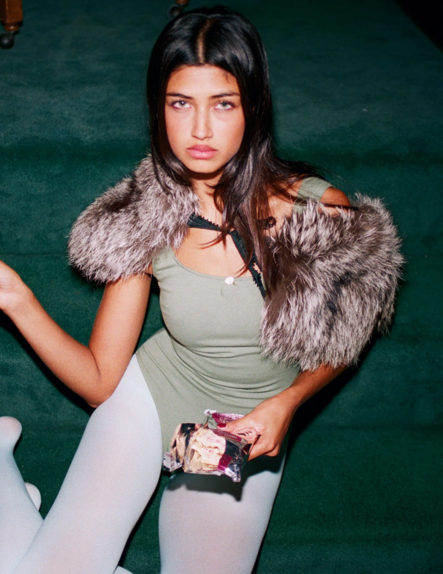 Perfect Scoop Bodysuit - Sage - Image 3