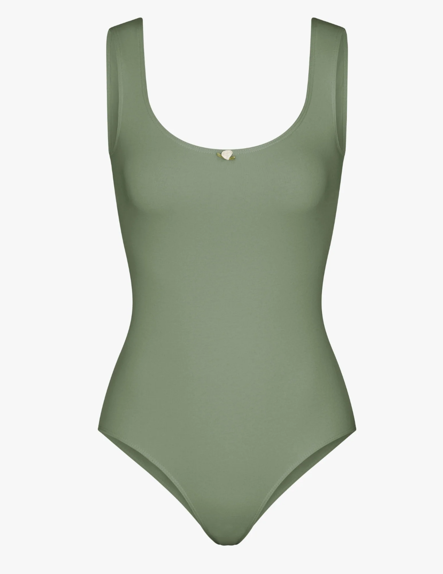 Perfect Scoop Bodysuit - Sage - Image 4