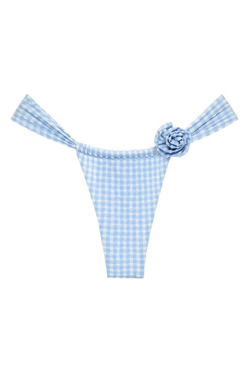 Peri Micro Gingham Sandra Bikini Bottom - Image 6
