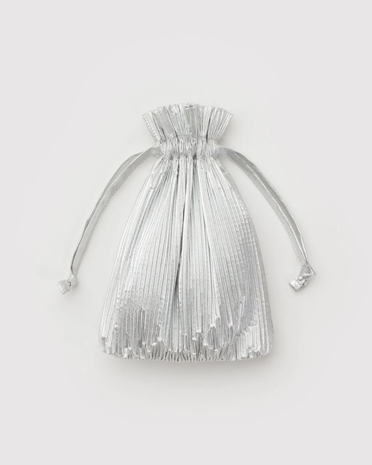Pleated Baggu - Chrome Metallic - Image 3