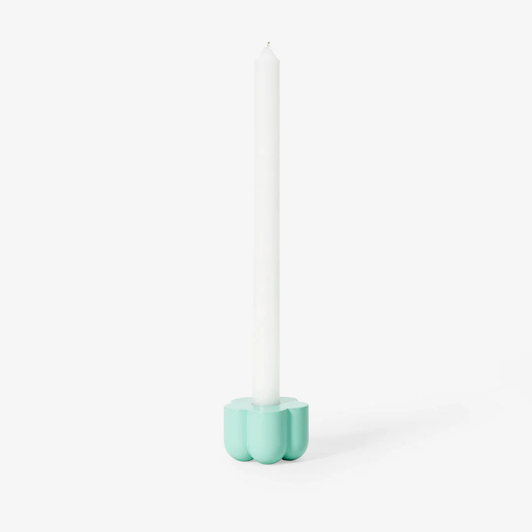 Poppy Candle & Incense Holder - Blue - Image 2