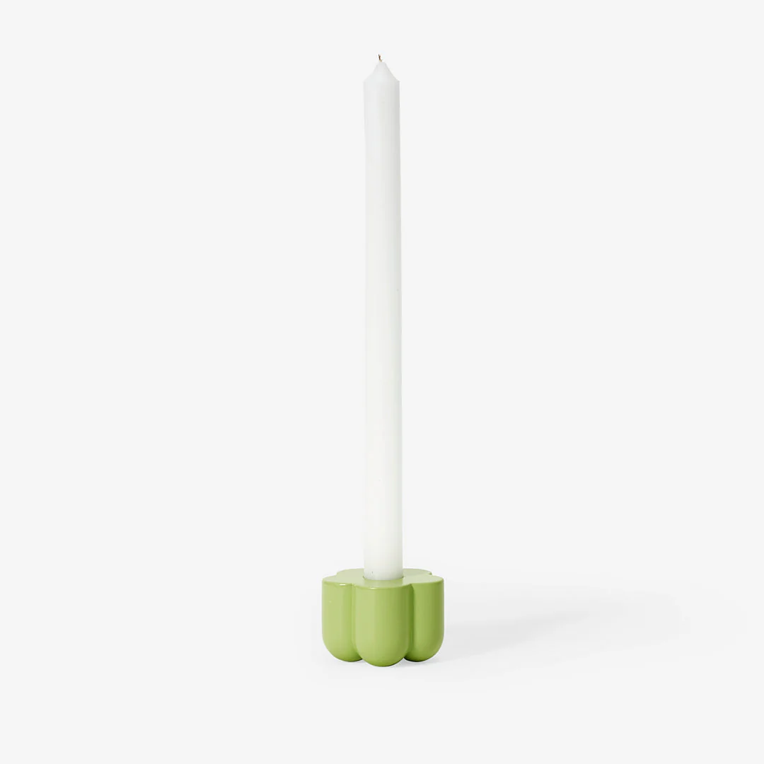 Poppy Candle & Incense Holder - Green - Image 2