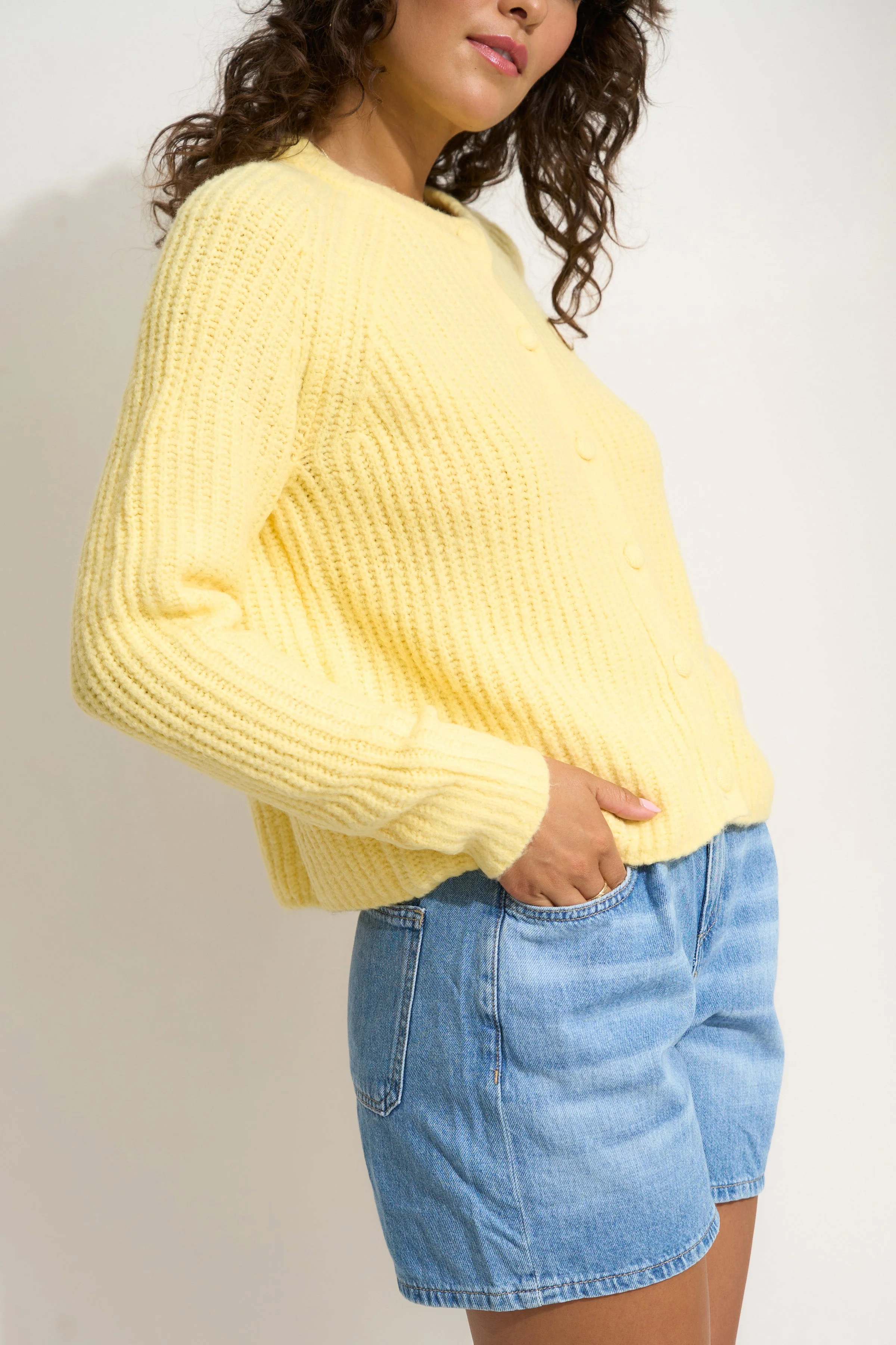 Poppy Cardigan - Lemonade - Image 4
