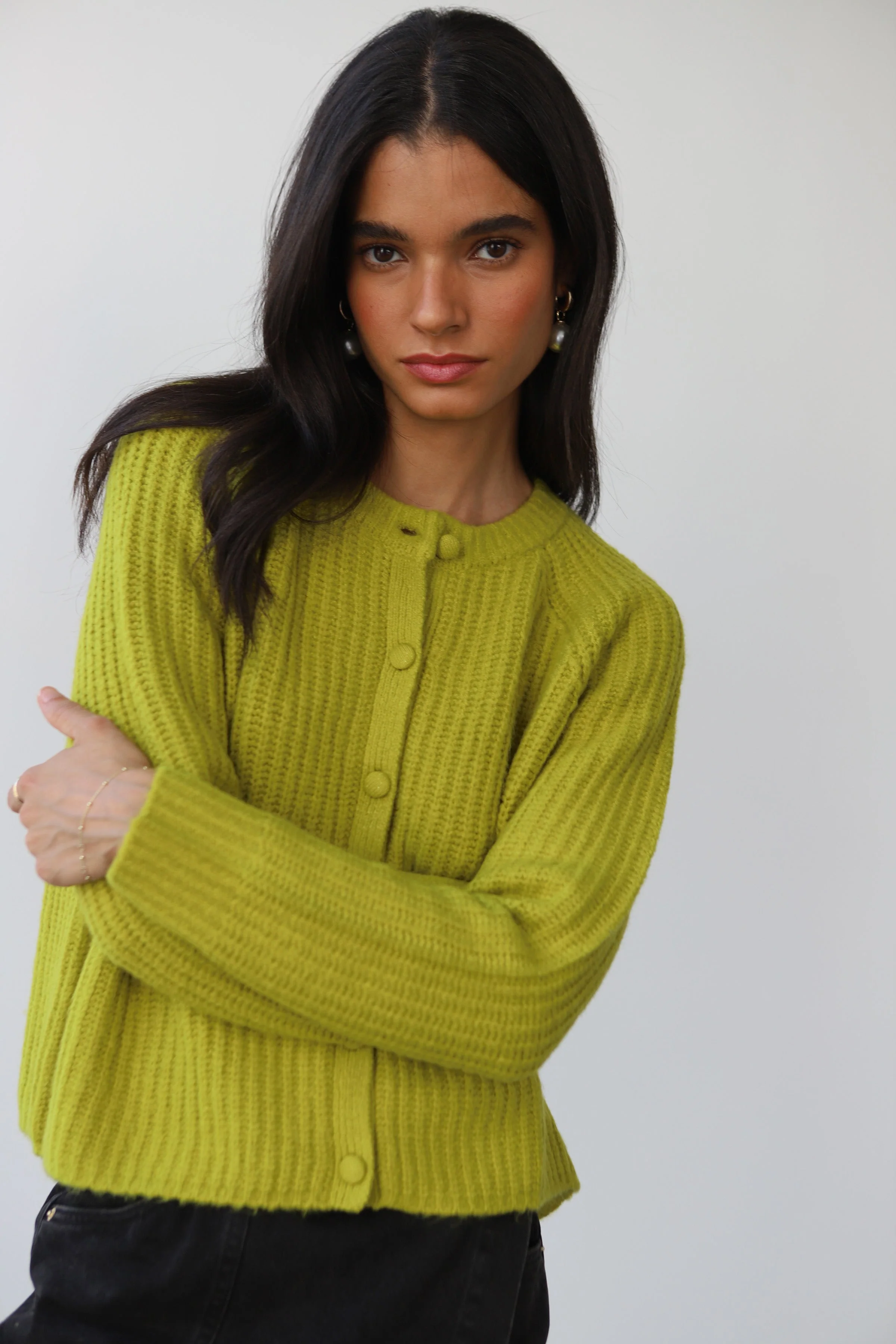 Poppy Cardigan - Sour Melon - Image 2