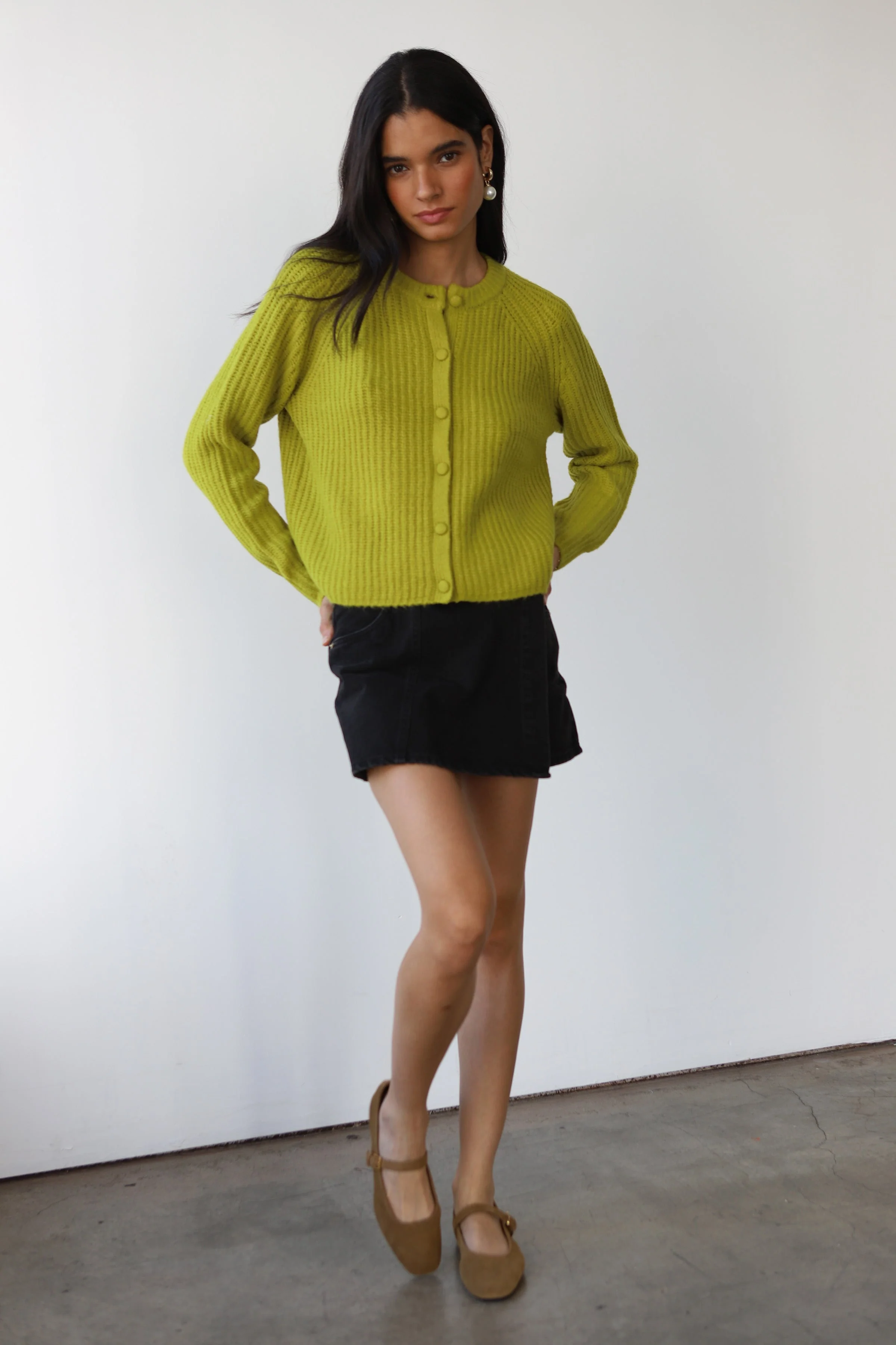 Poppy Cardigan - Sour Melon - Image 3