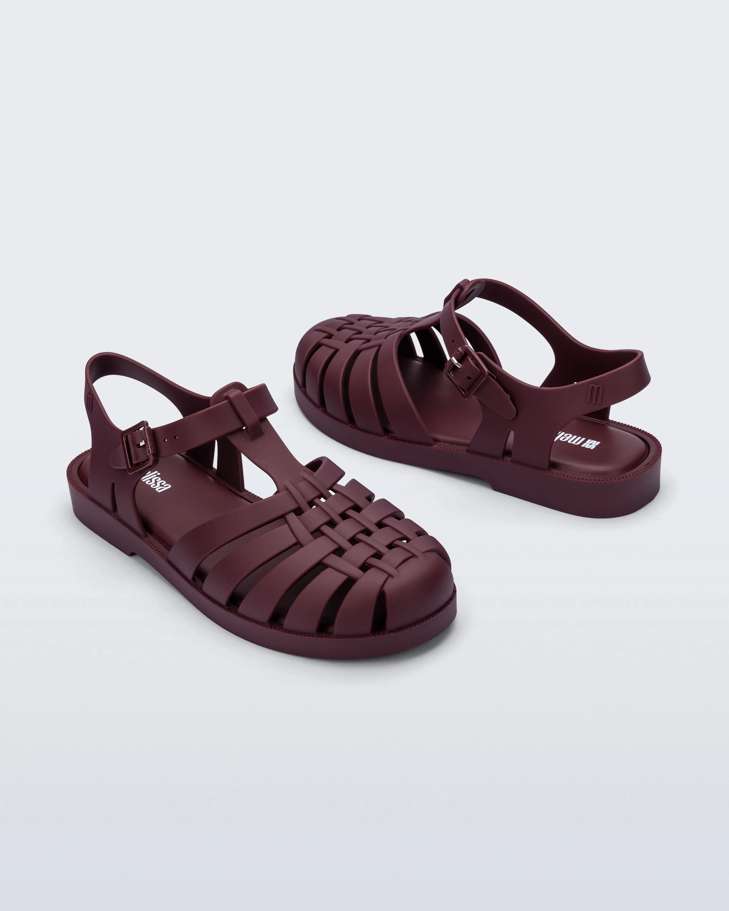 Possession Jelly Fisherman Sandal - Burgundy - Image 4