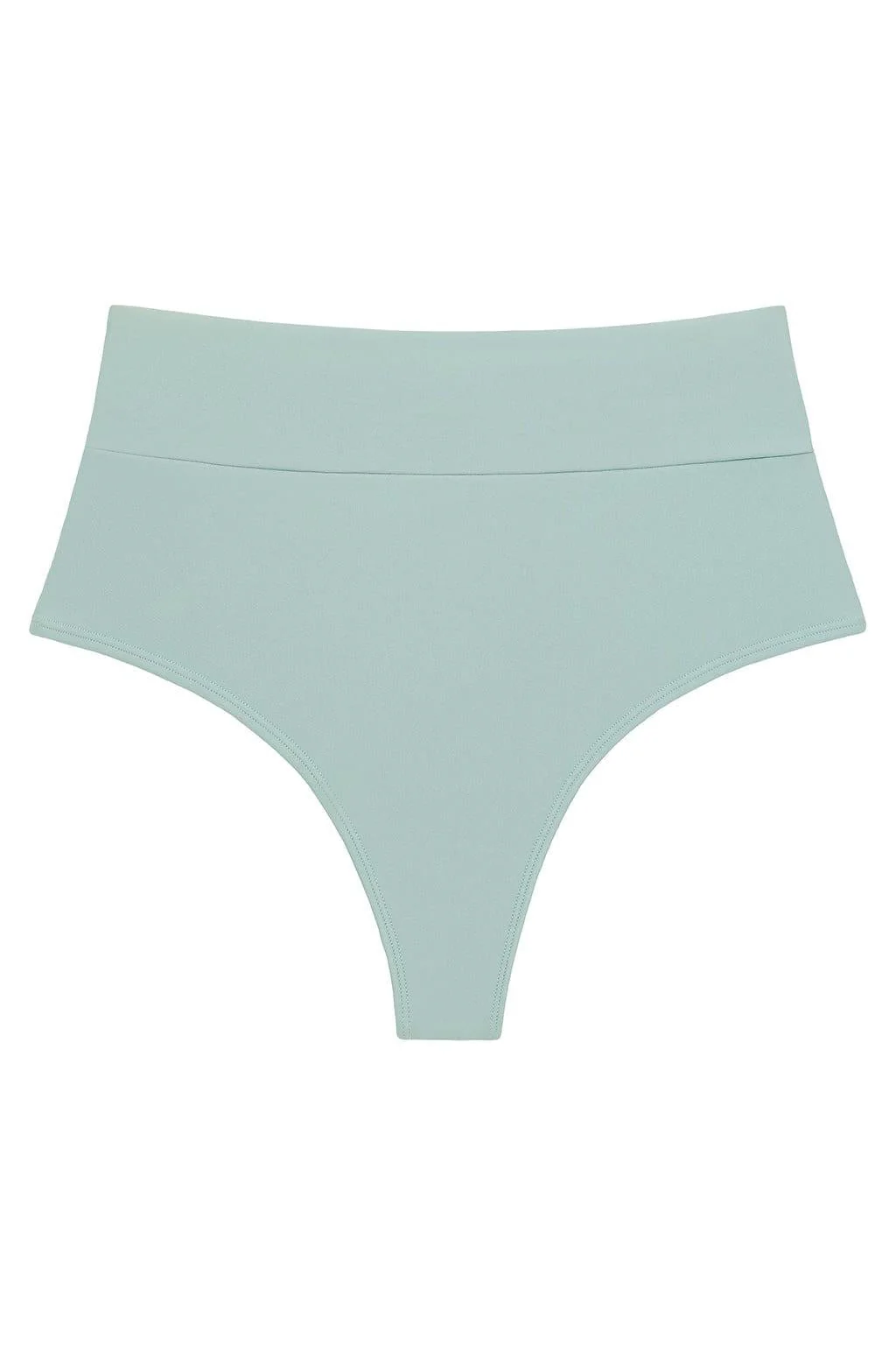 Powder Blue Full Coverage High Rise Bikini Bottom - Image 2