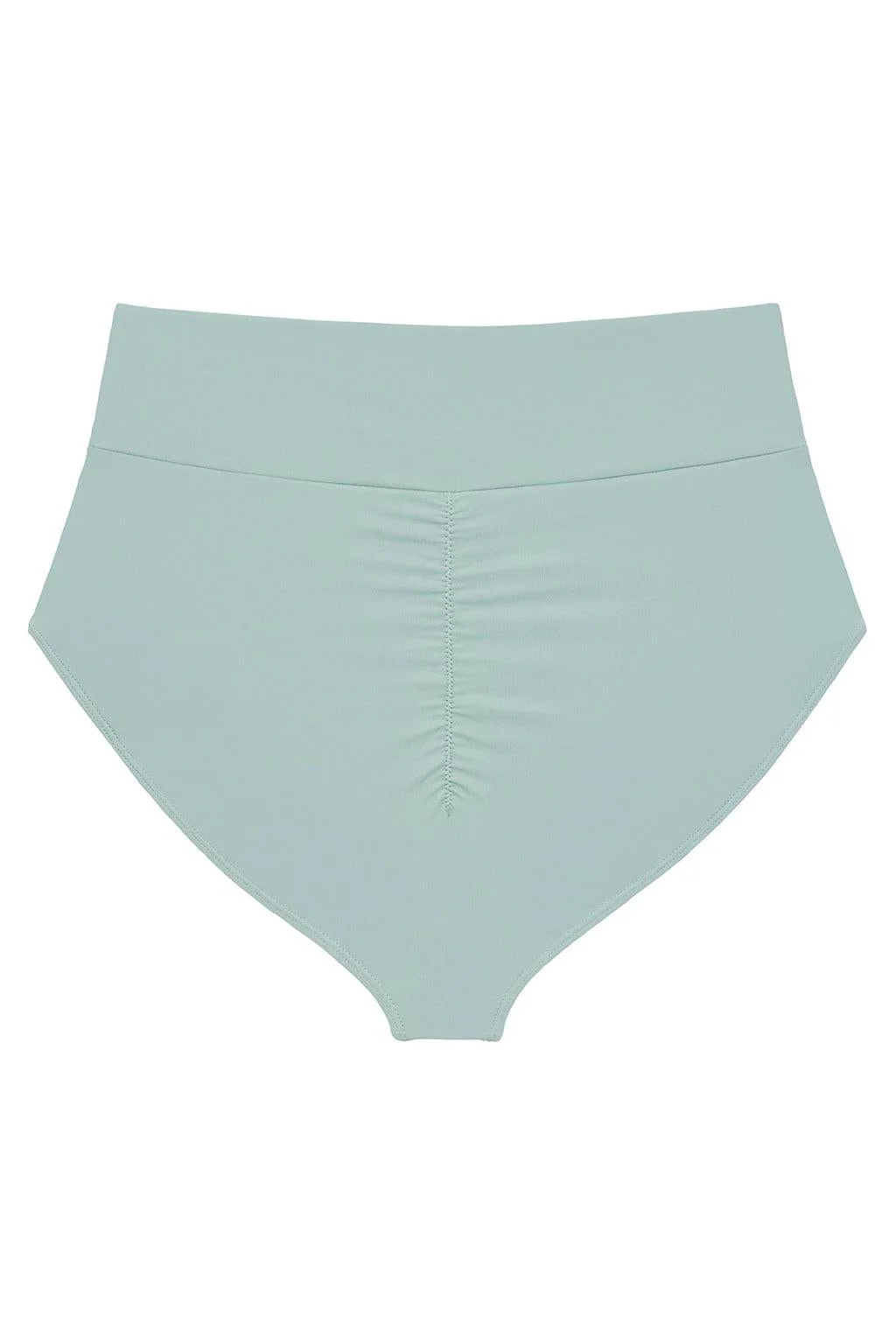 Powder Blue Full Coverage High Rise Bikini Bottom - Image 3