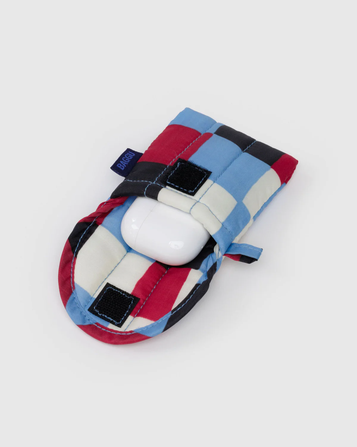 Puffy Earbuds Case - Painted Check - Image 2
