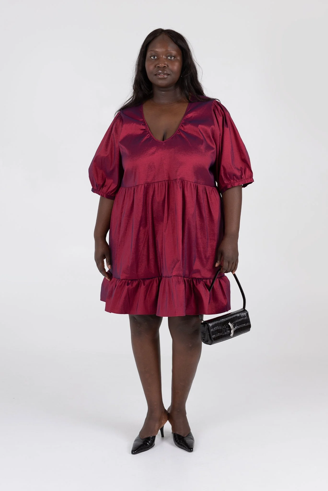 Rachel Dress - Berry - Image 3