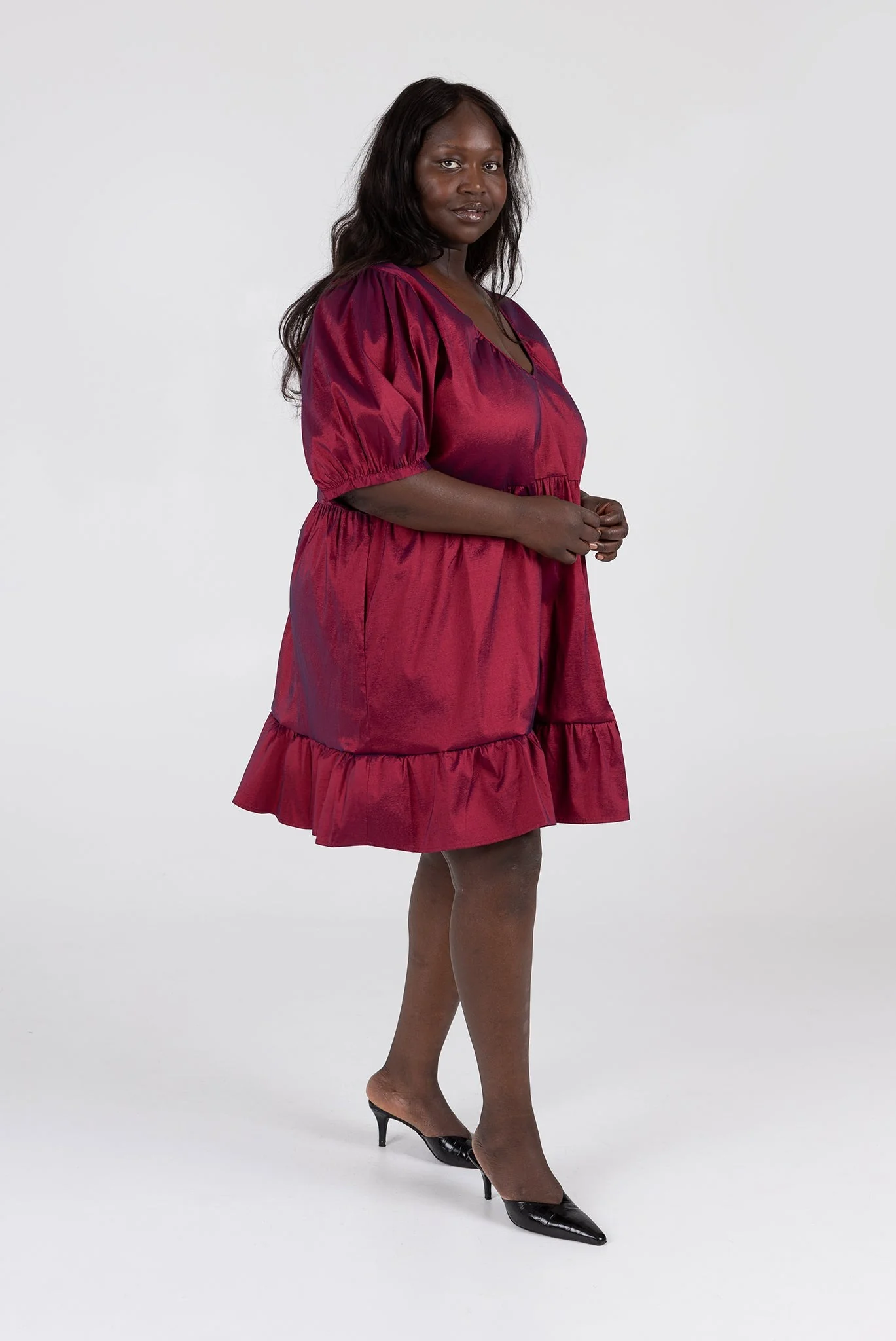 Rachel Dress - Berry - Image 8