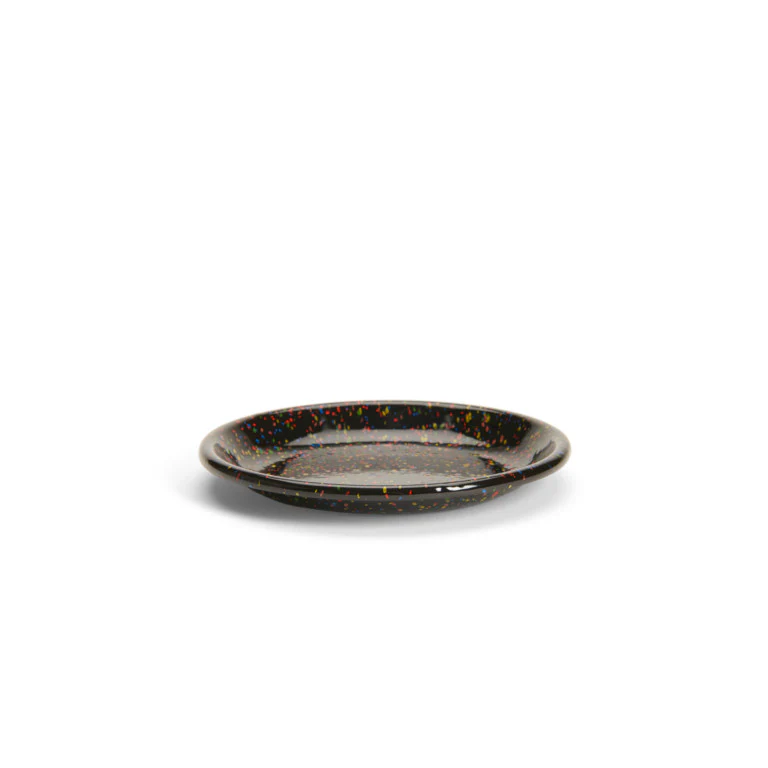 Rainbow Falls Coupe Salad Plate - Black - Image 3