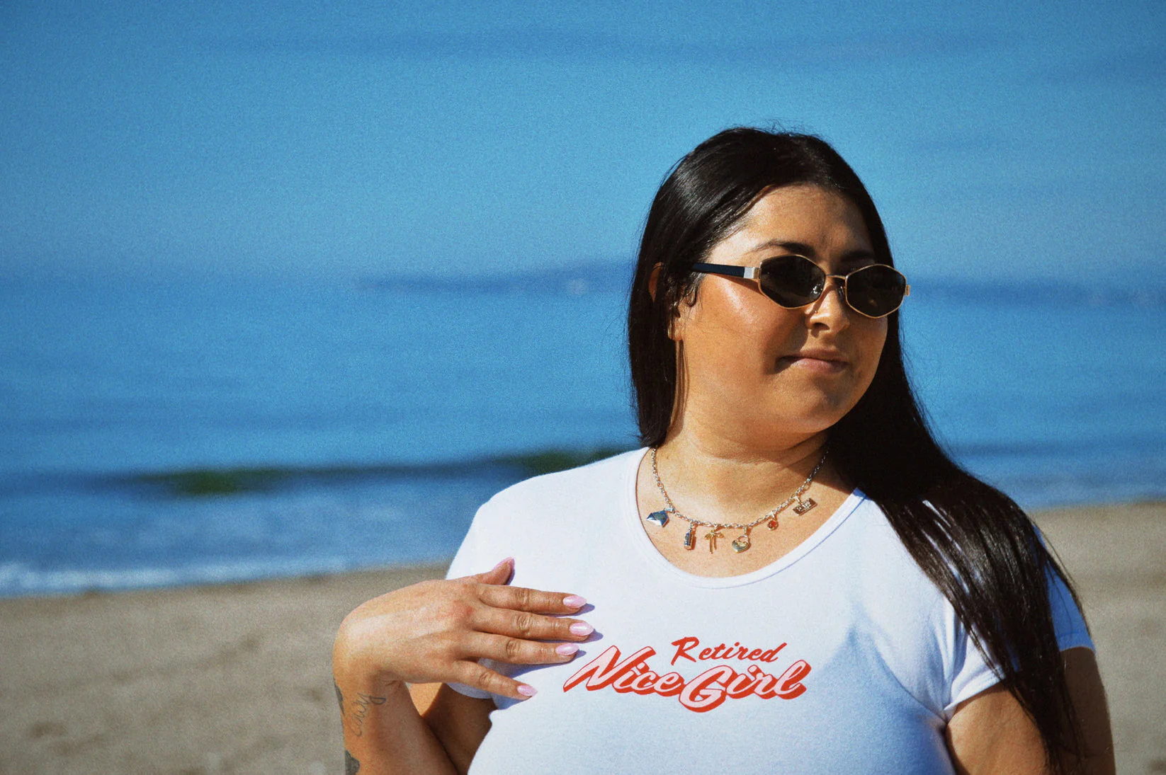 Retired Nice Girl | Baby Tee - Image 2