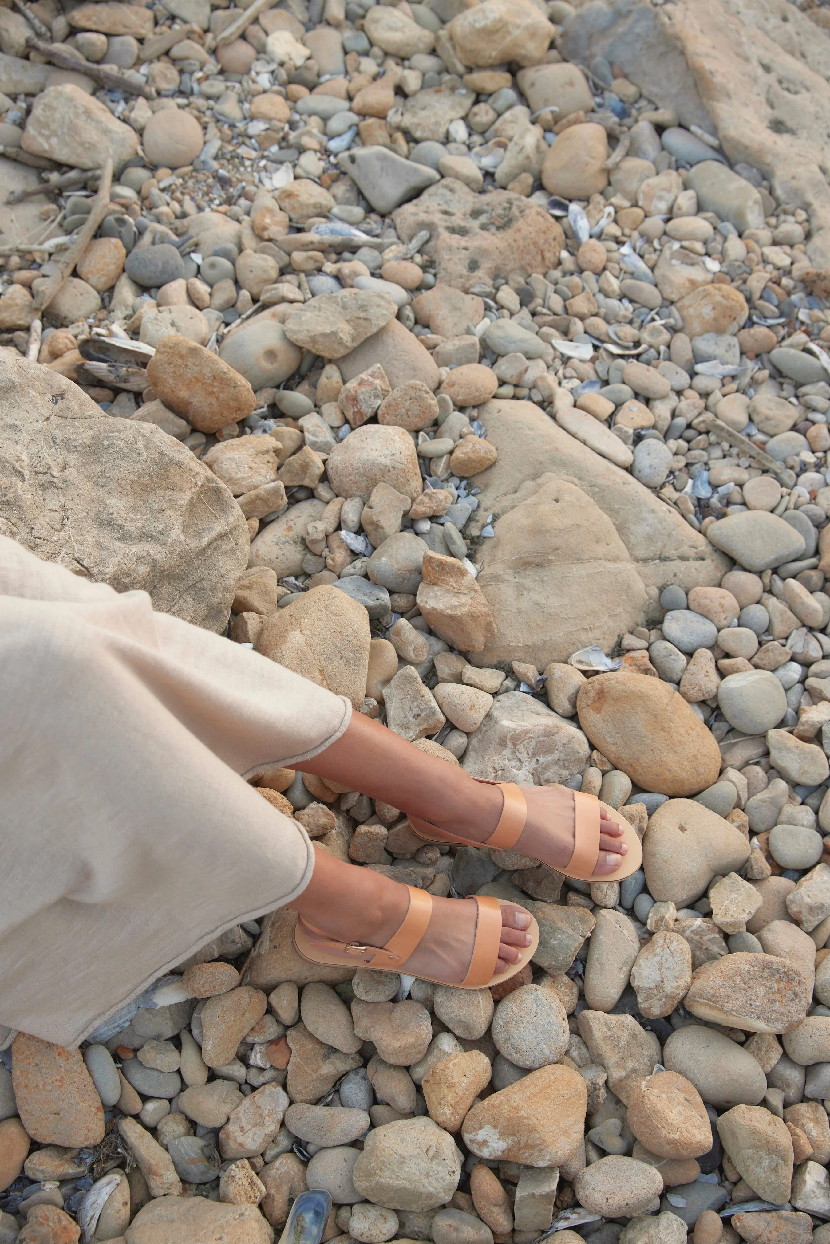 Rhodes Vegetable Tanned Leather Sandal - Image 3