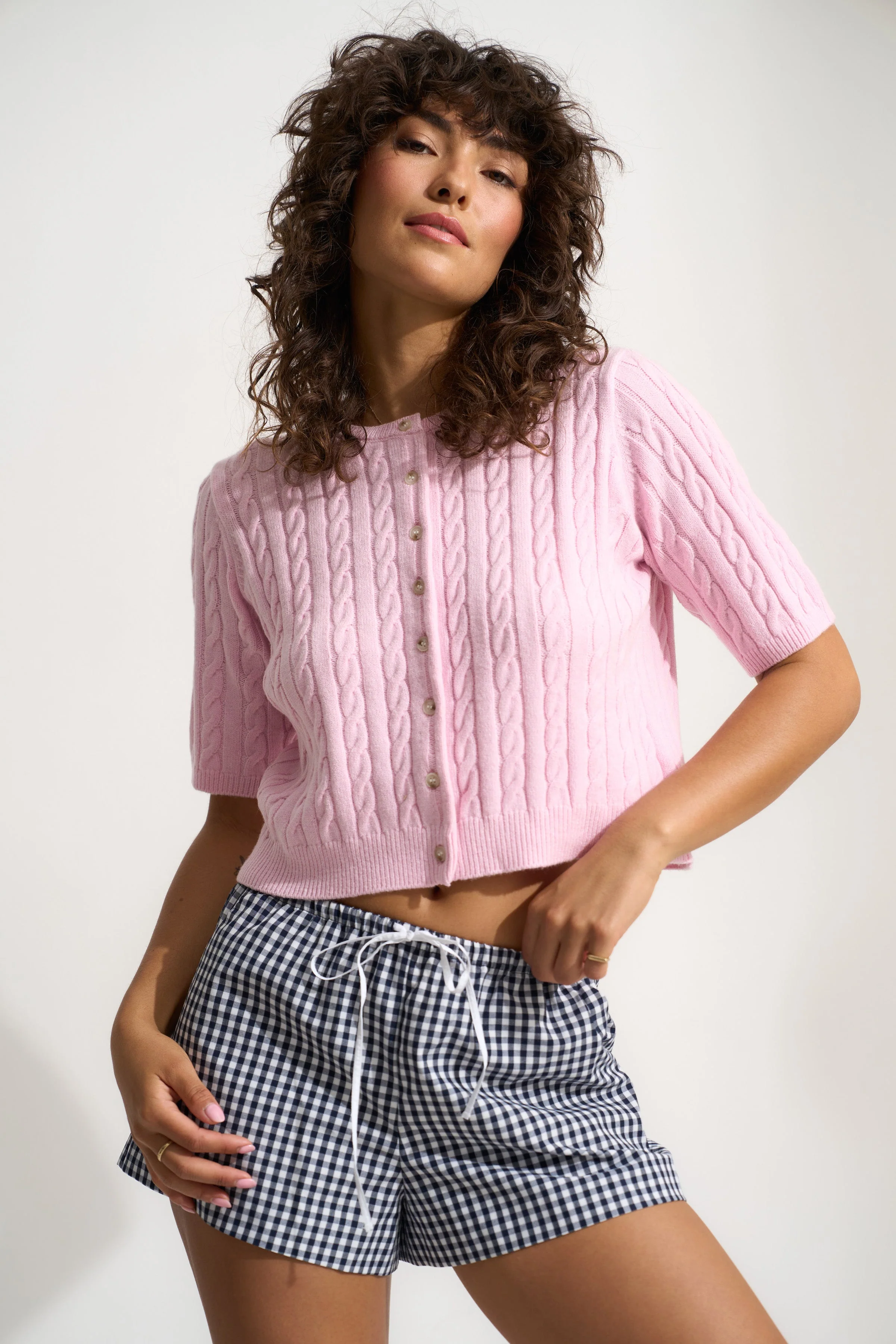Rose Cardigan - Rose - Image 4