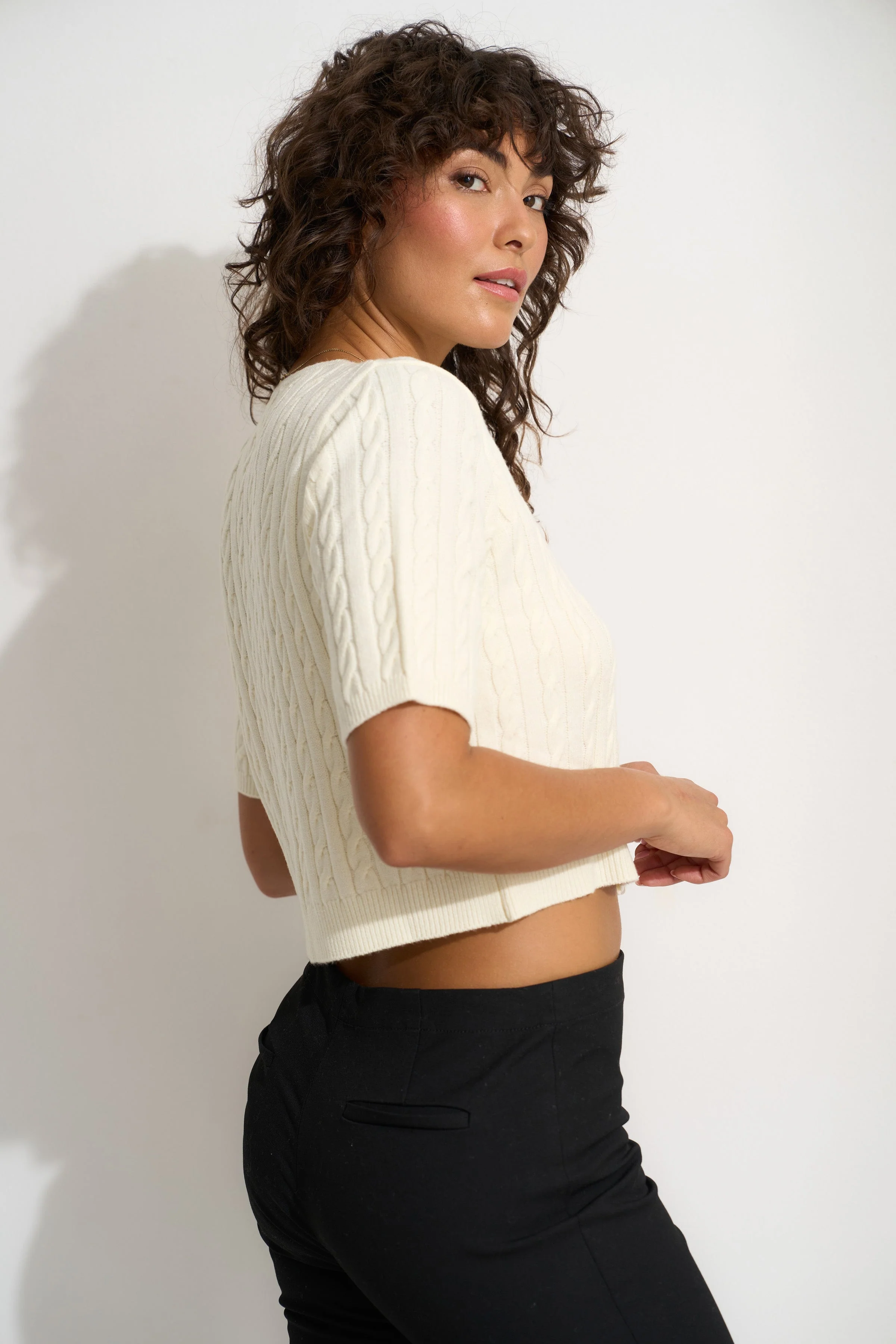 Rose Cardigan - Swan - Image 6