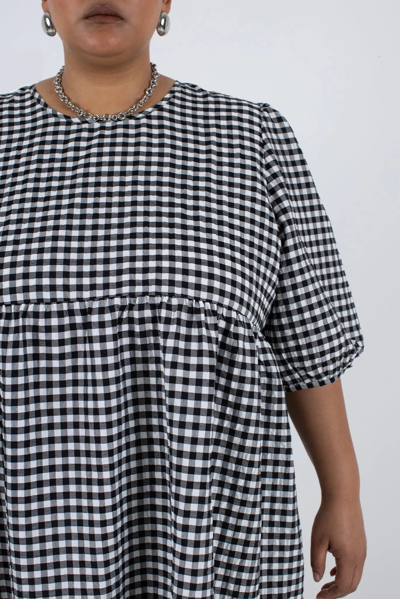 Rosemary Dress - Black Check - Image 11