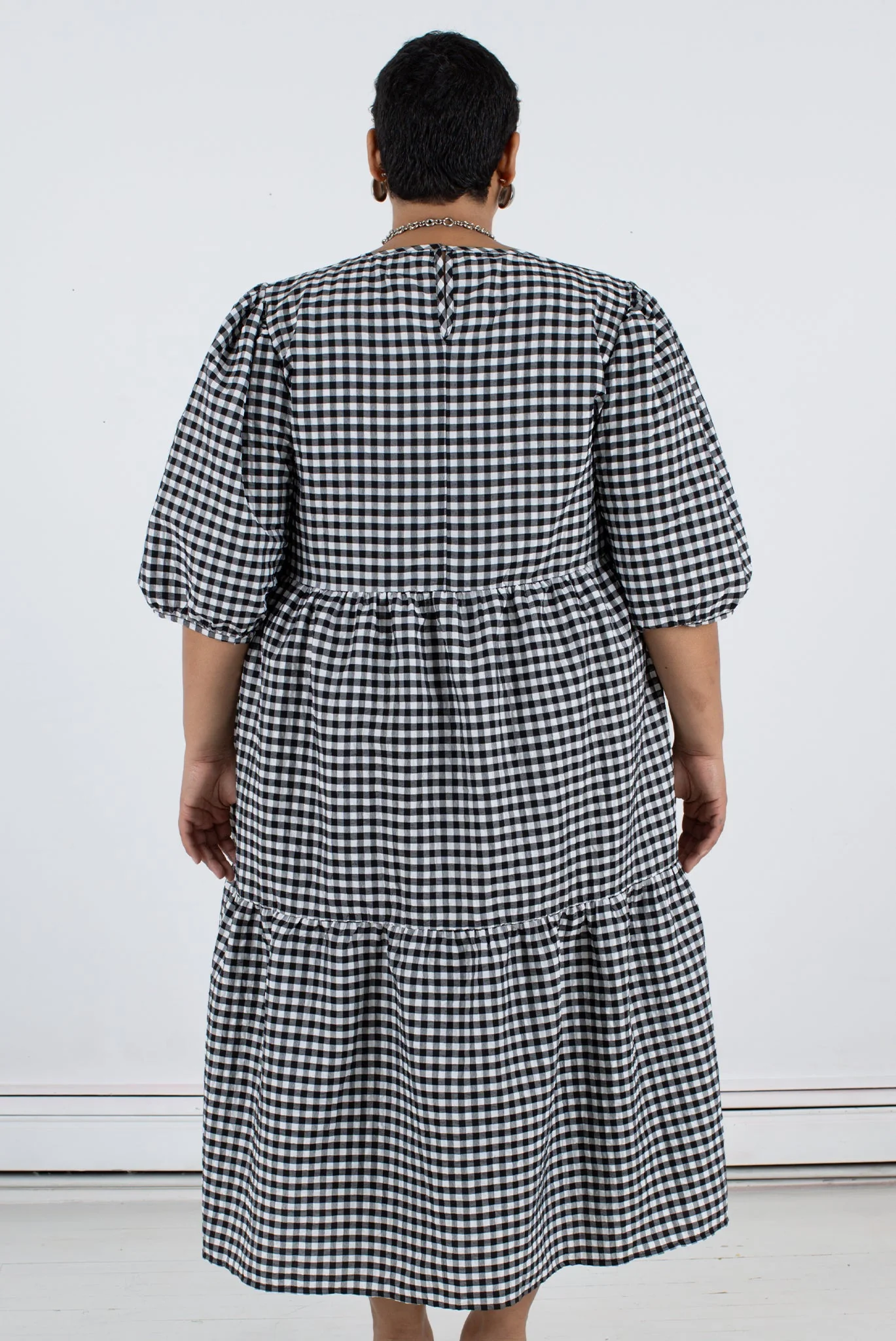 Rosemary Dress - Black Check - Image 12