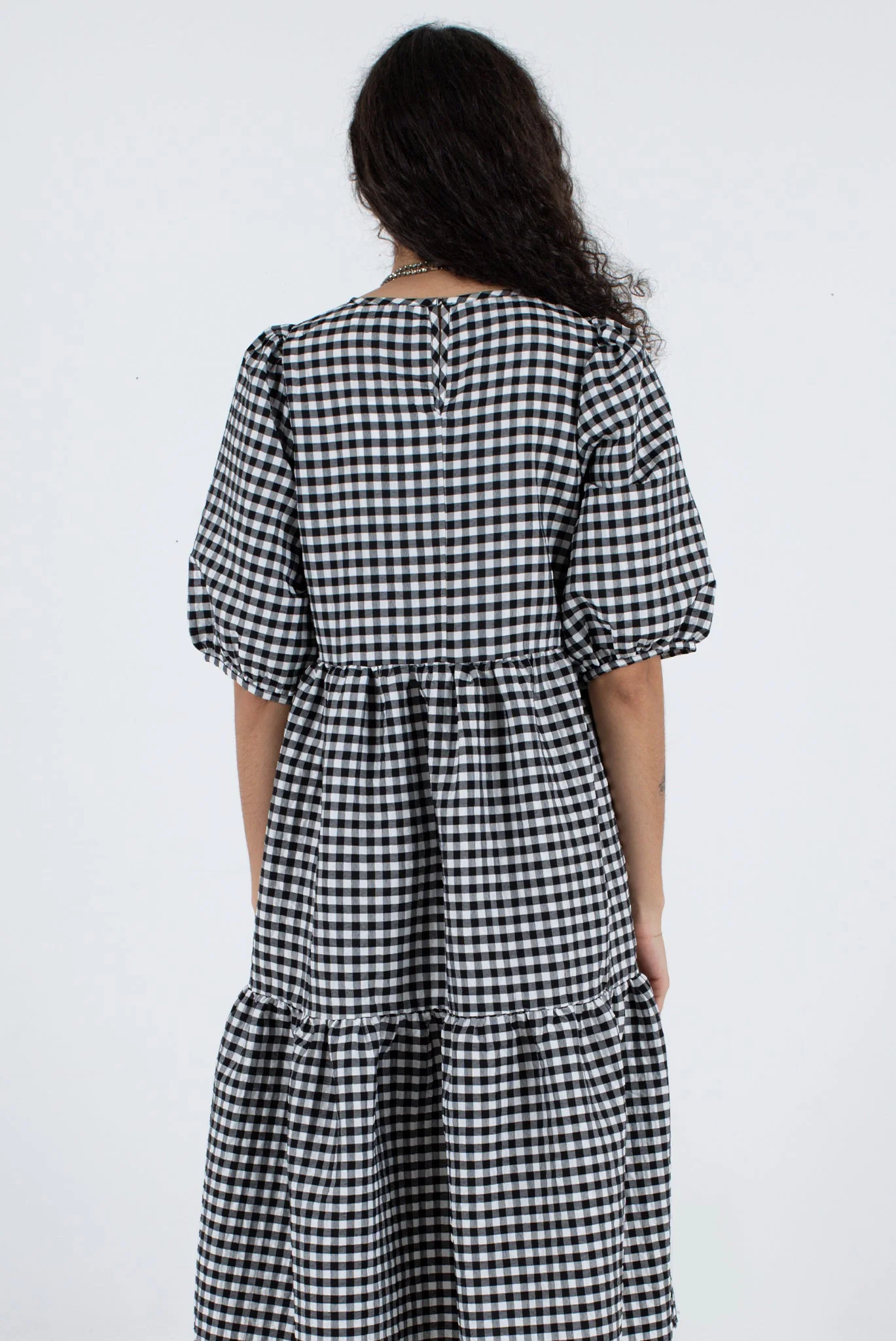 Rosemary Dress - Black Check - Image 6