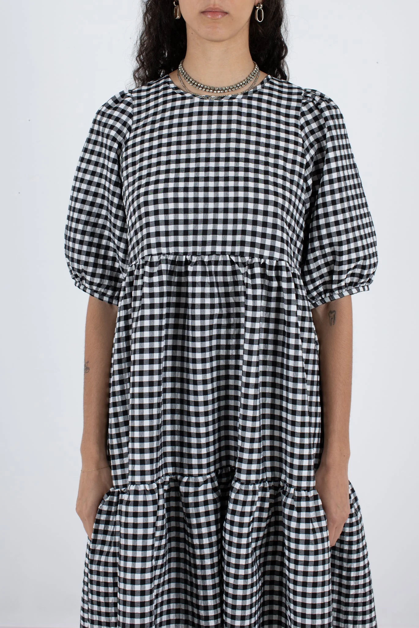 Rosemary Dress - Black Check - Image 7
