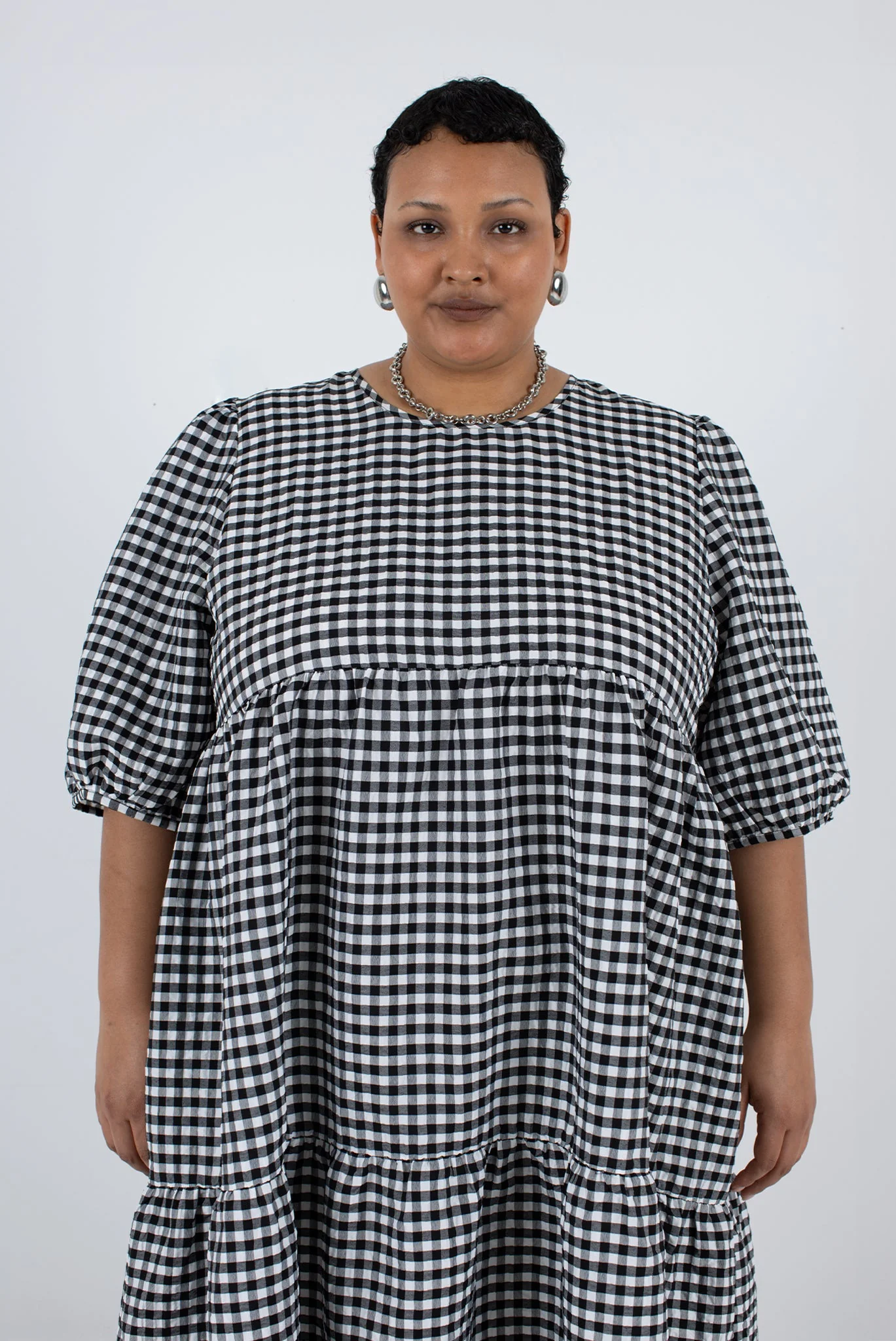 Rosemary Dress - Black Check - Image 9