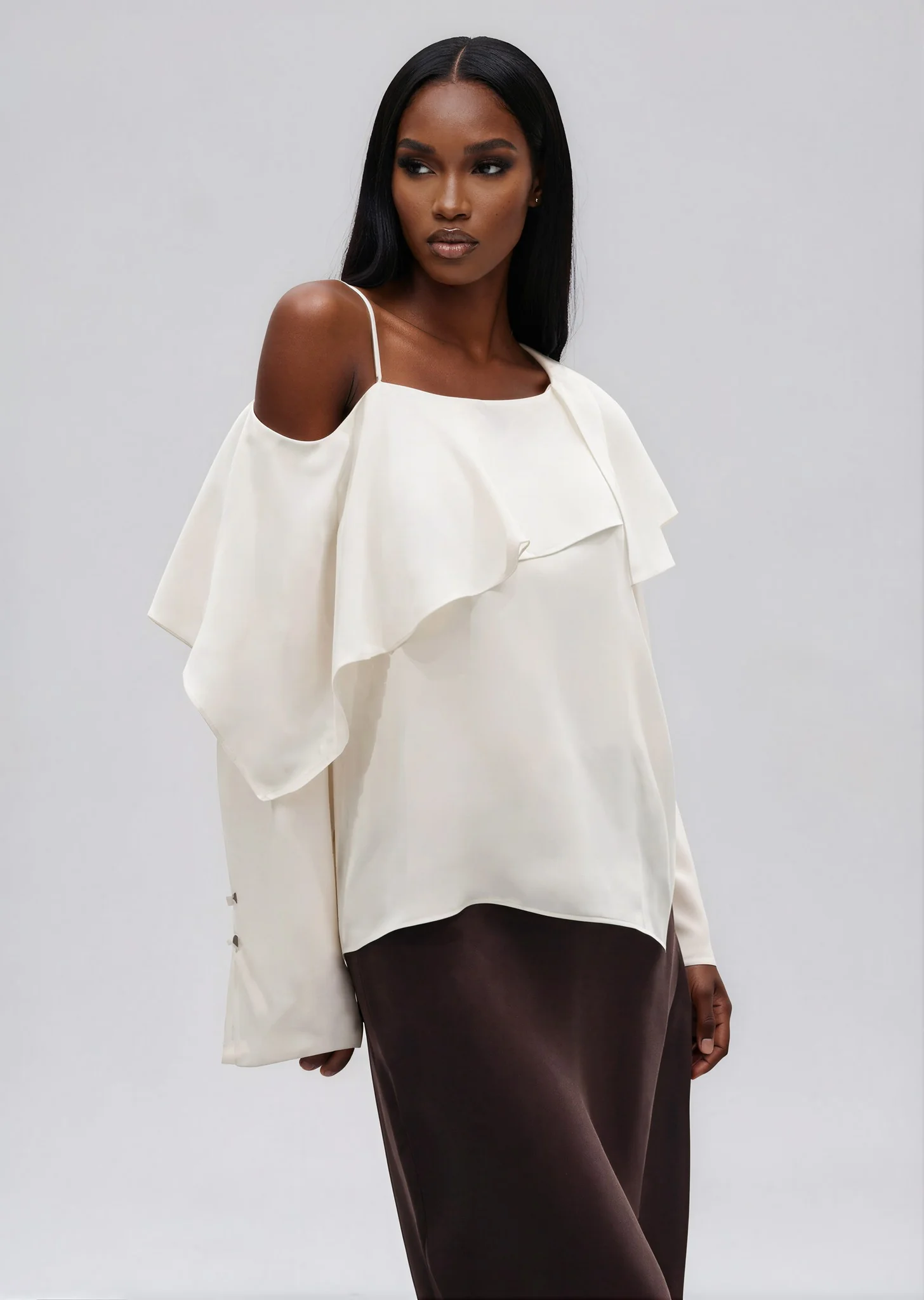Lollo Silk Blouse - White