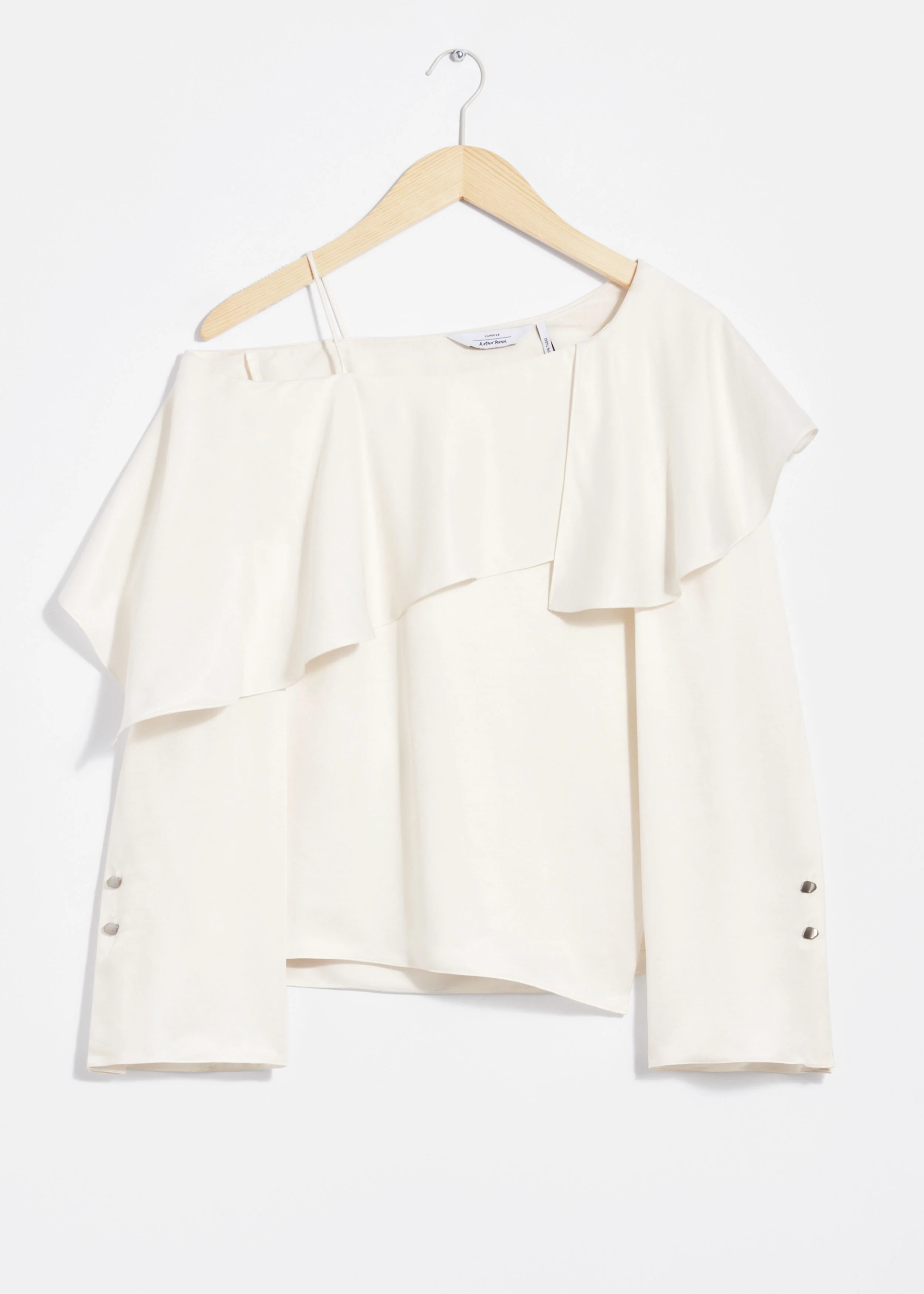 Lollo Silk Blouse - White - Image 3