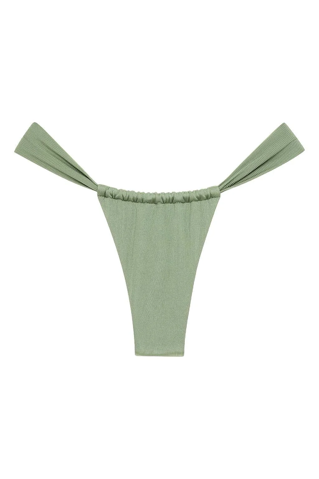 Sage Green Rib Sandra Bikini Bottom - Image 2